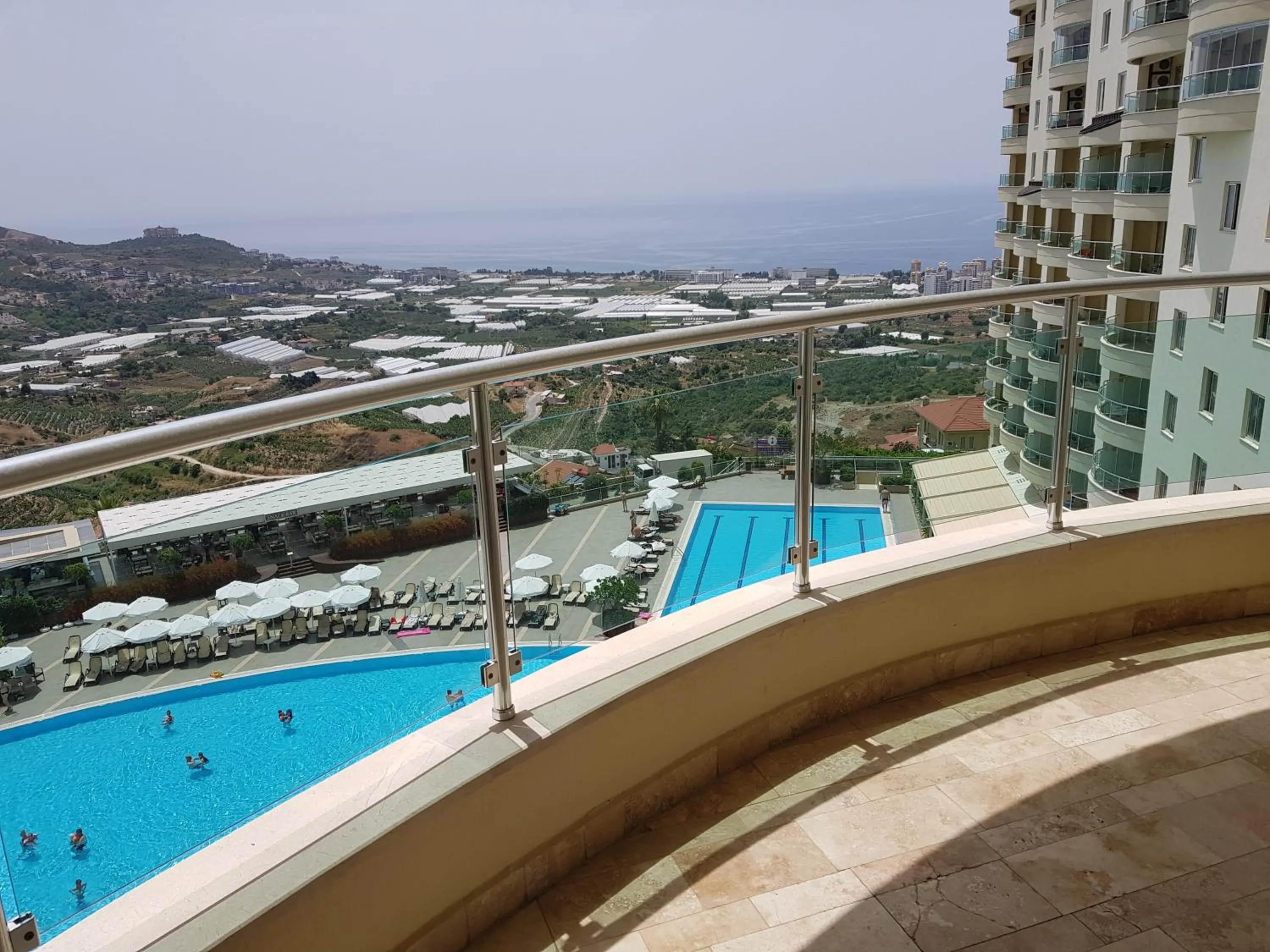 Balcony/Terrace in Alanya Goldcity 2 bedroom villa