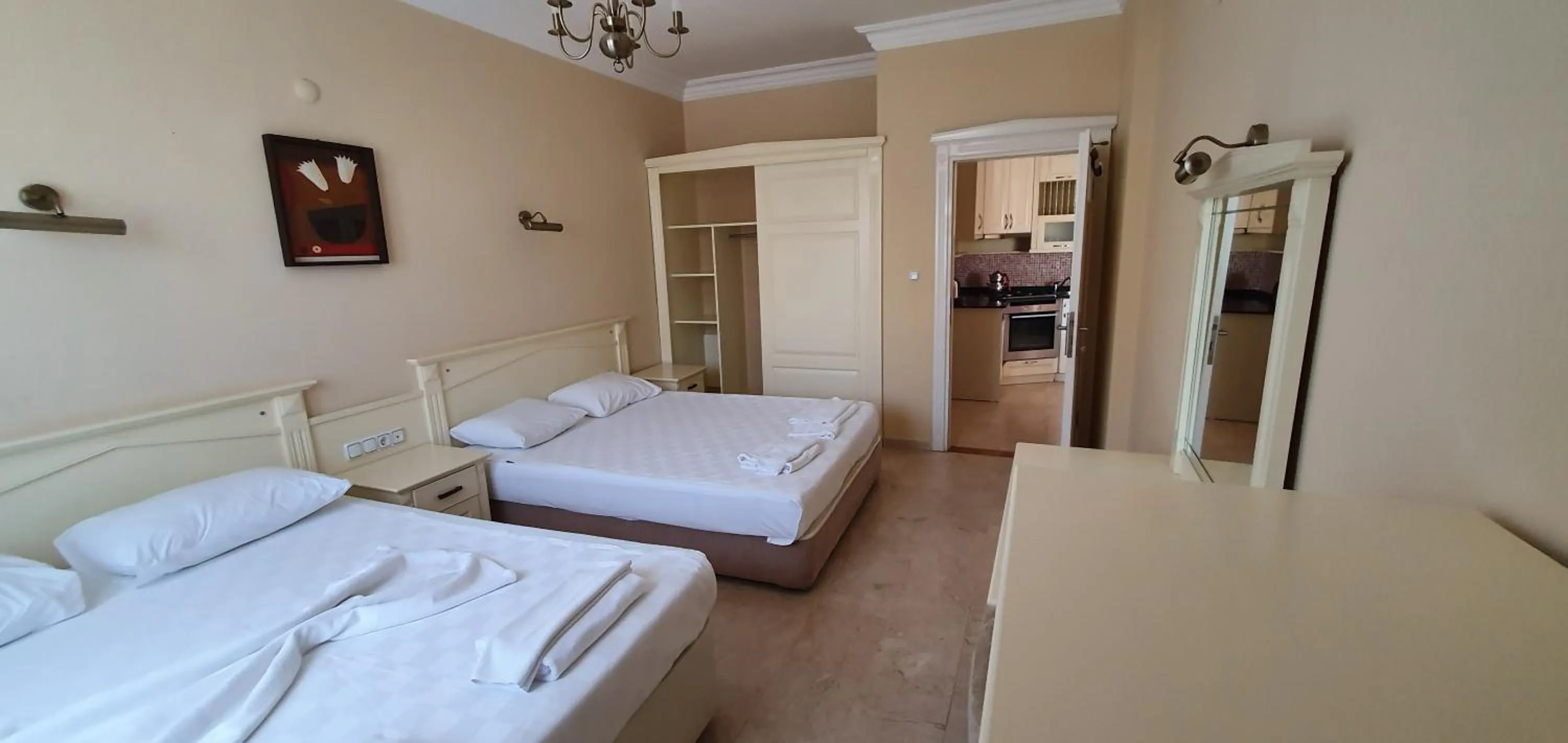 Bedroom in Alanya Goldcity 2 bedroom villa