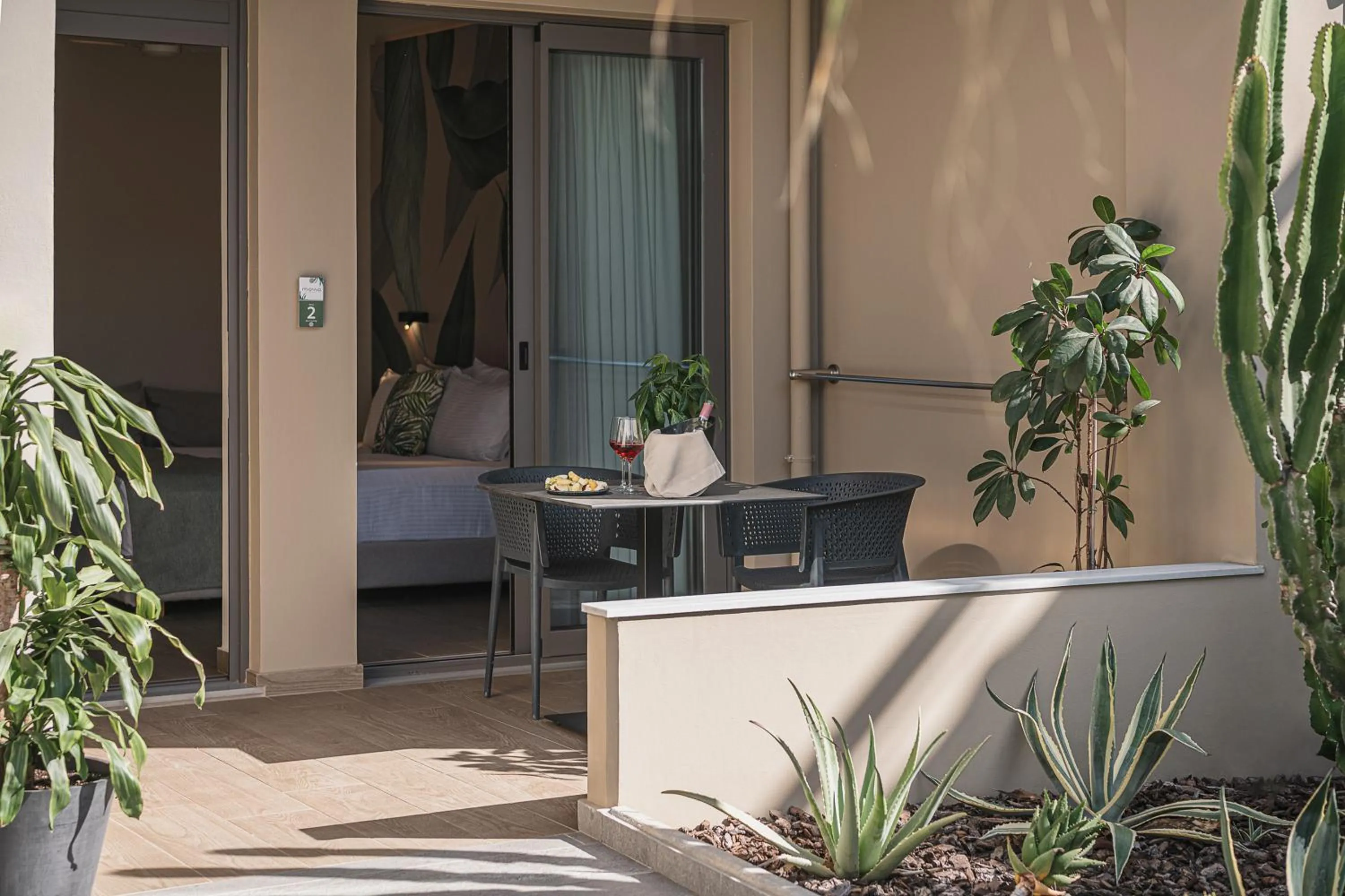 Patio in Mossa Well Being Hotel - Heated pool and Wellness Spa