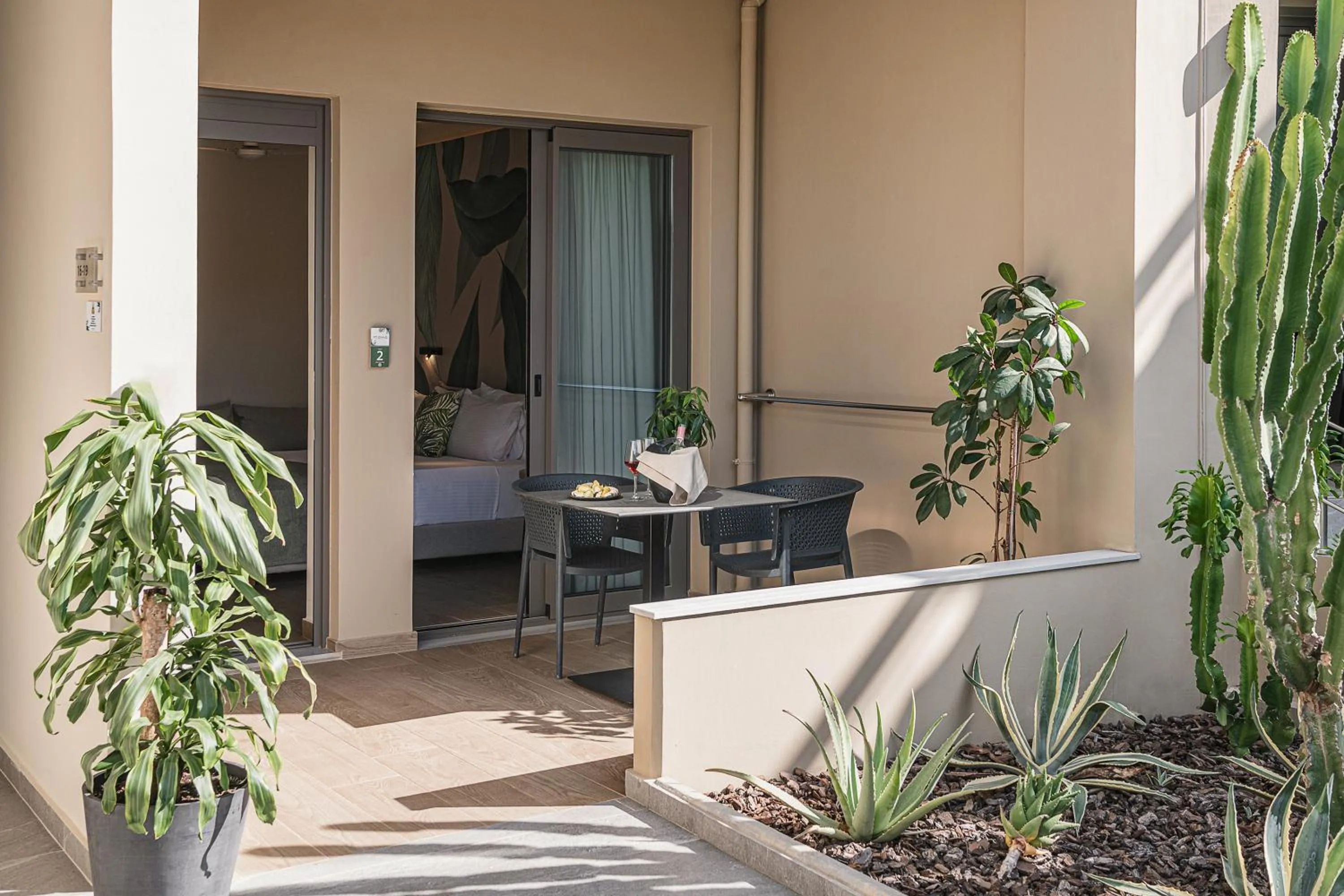 Patio in Mossa Well Being Hotel - Heated pool and Wellness Spa