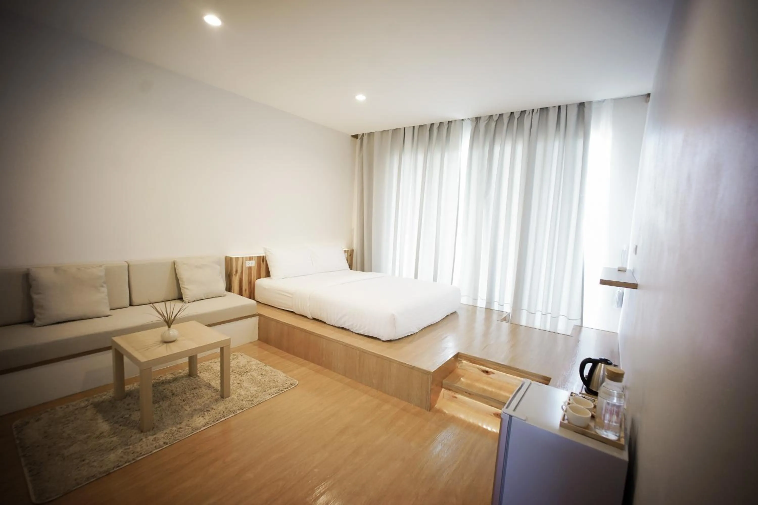 Living room, Bed in HOMU Villa Pua