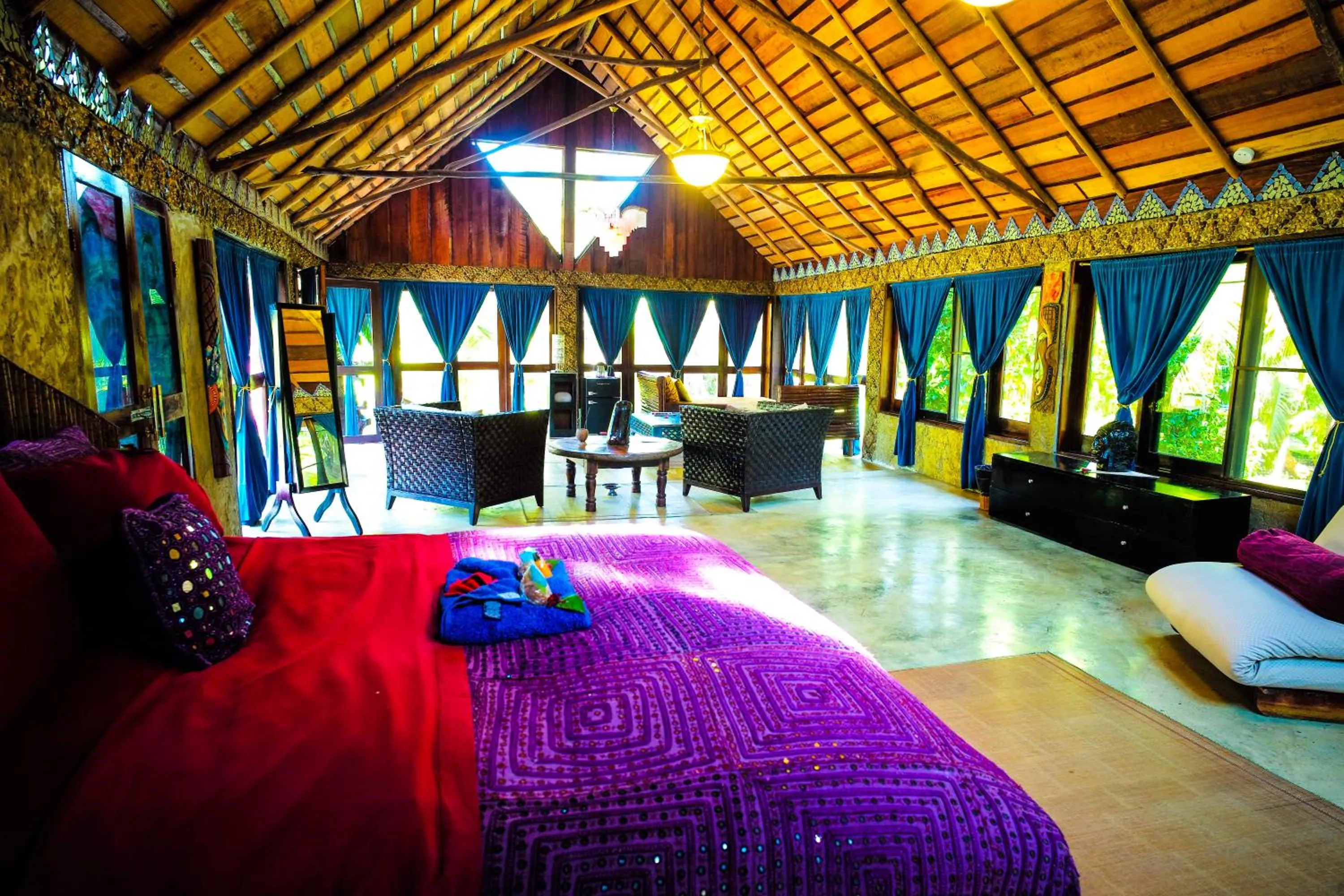 Bathroom, Bed in ABEZZA Resort And Adventure Spa