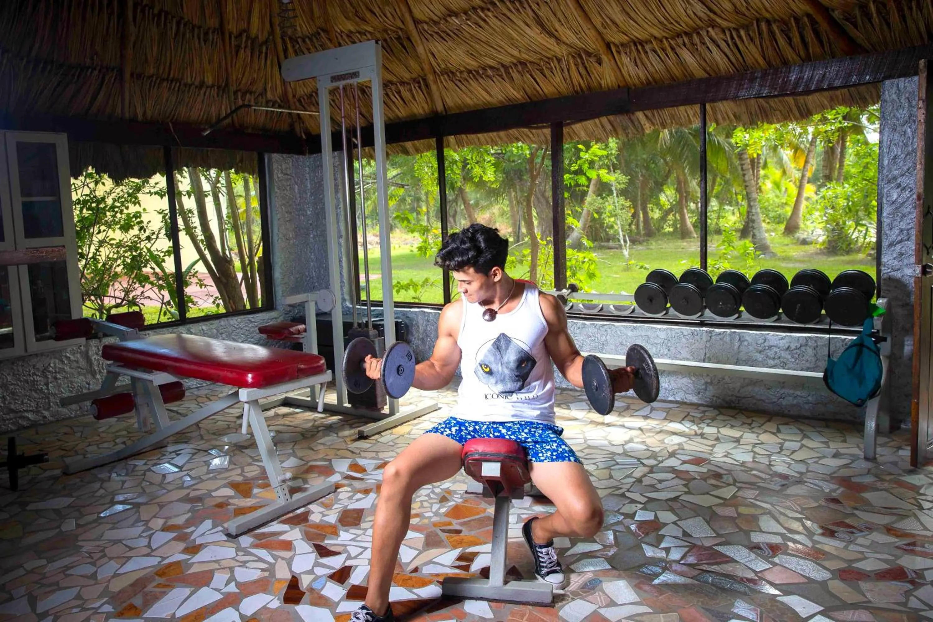 Fitness centre/facilities in ABEZZA Resort And Adventure Spa