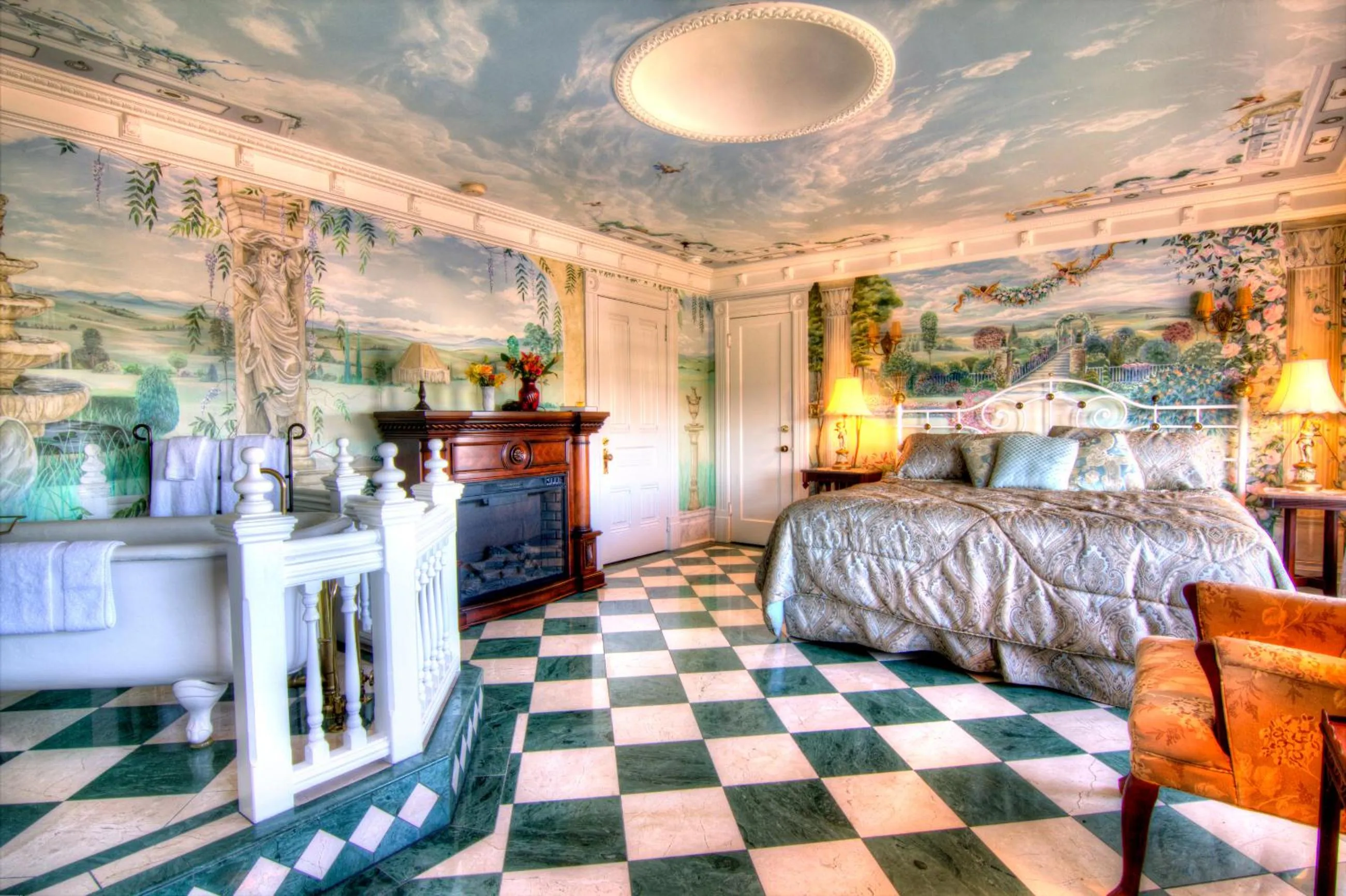 Photo of the whole room, Bed in Gingerbread Mansion