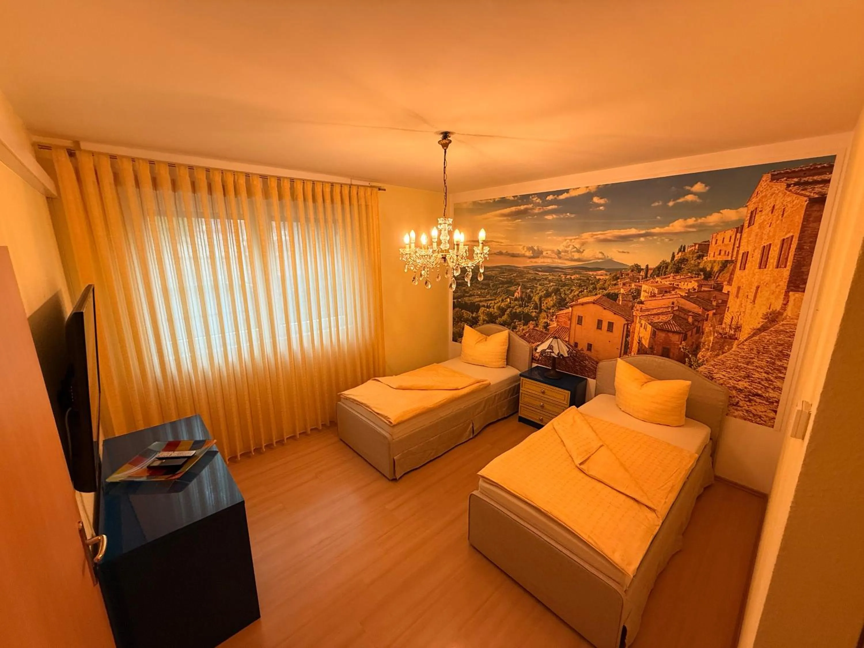 Bedroom, Bed in Hotel Am Sportpark