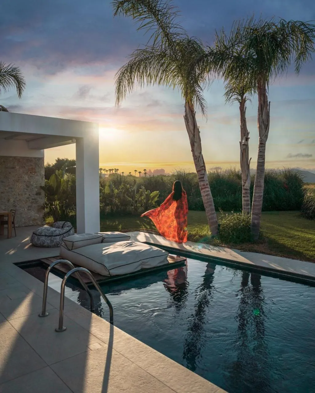 Patio in TAF Beach Villas & TESLA Y