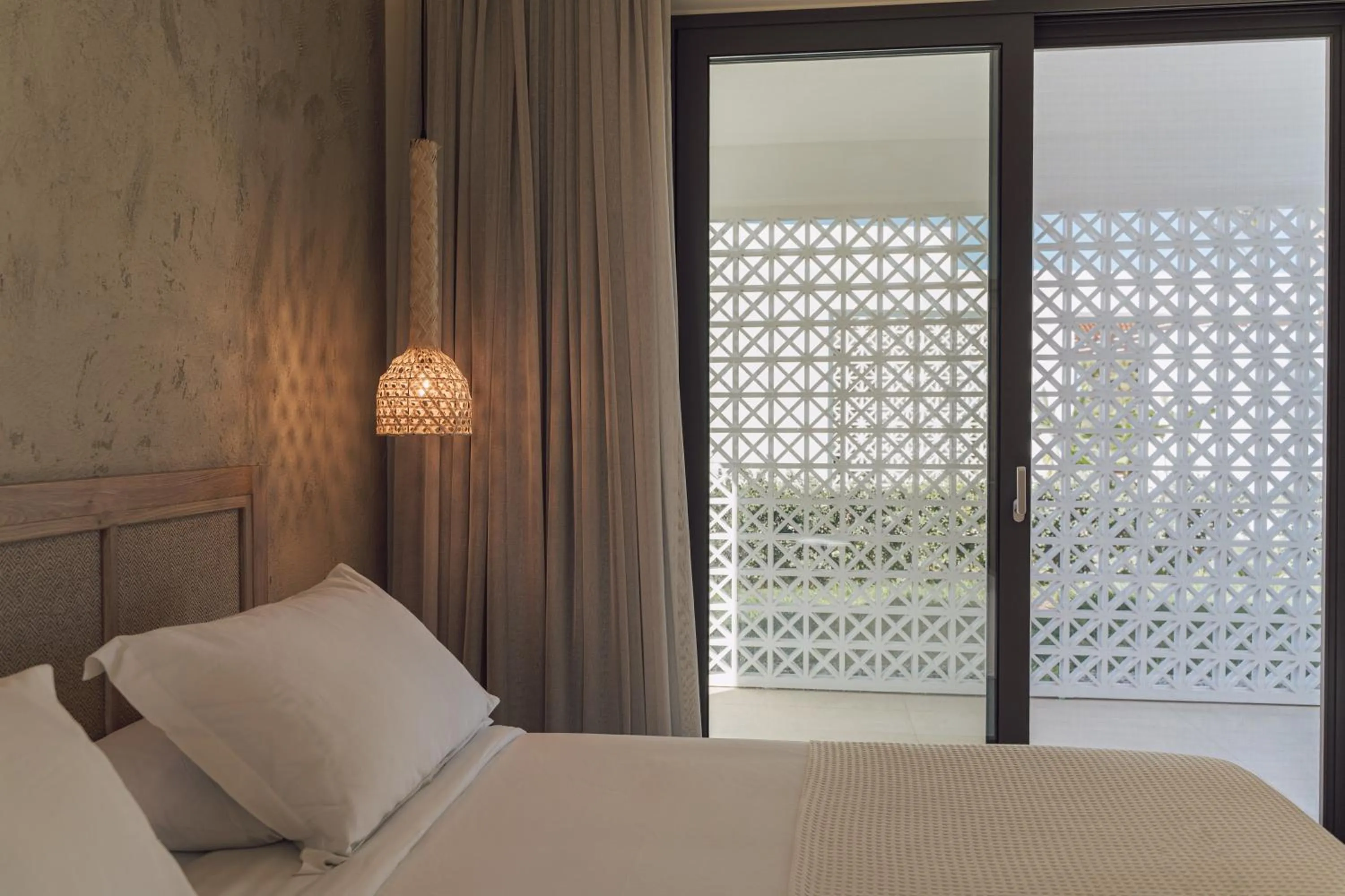 Bed in TAF Beach Villas & TESLA Y