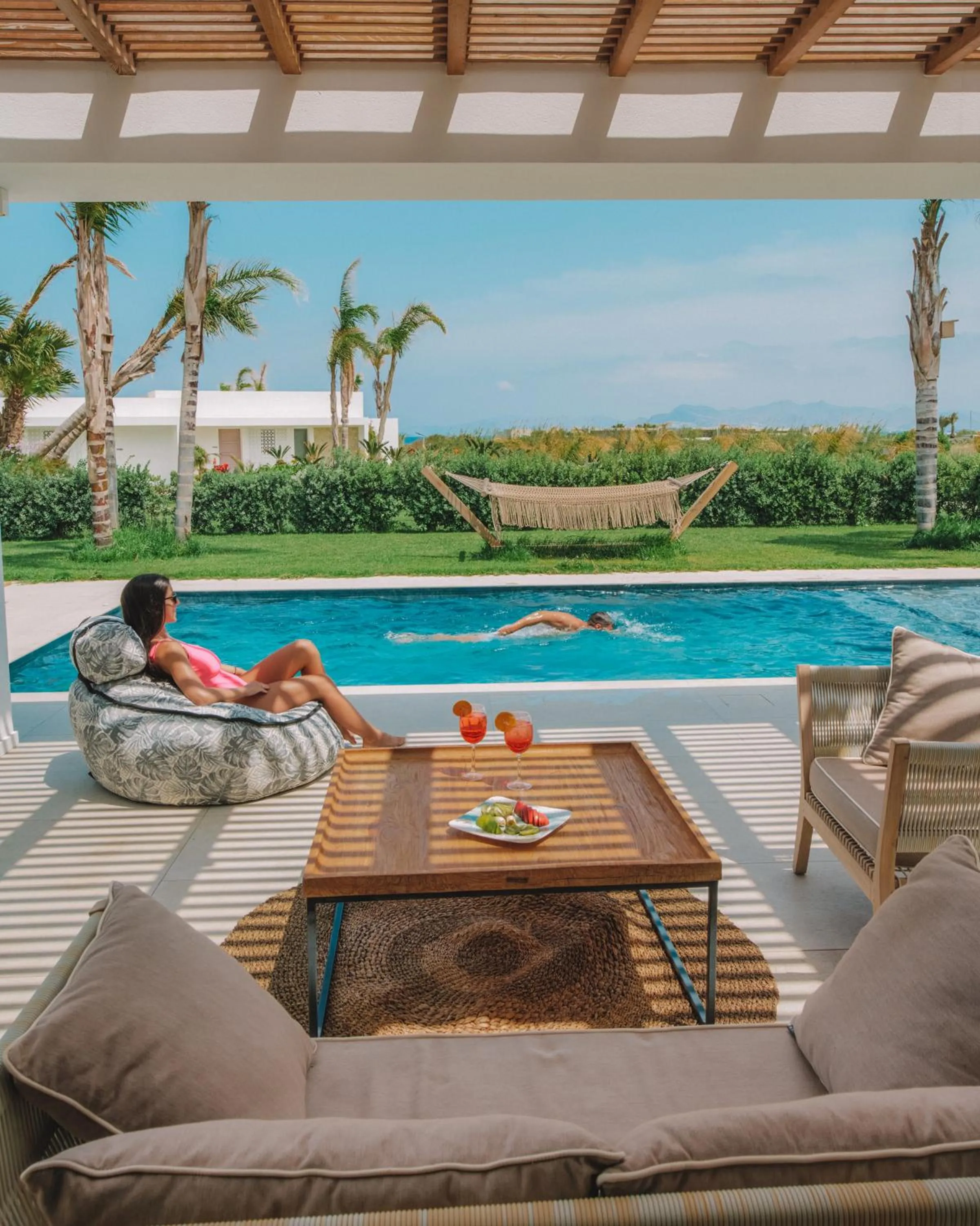 Patio in TAF Beach Villas & TESLA Y