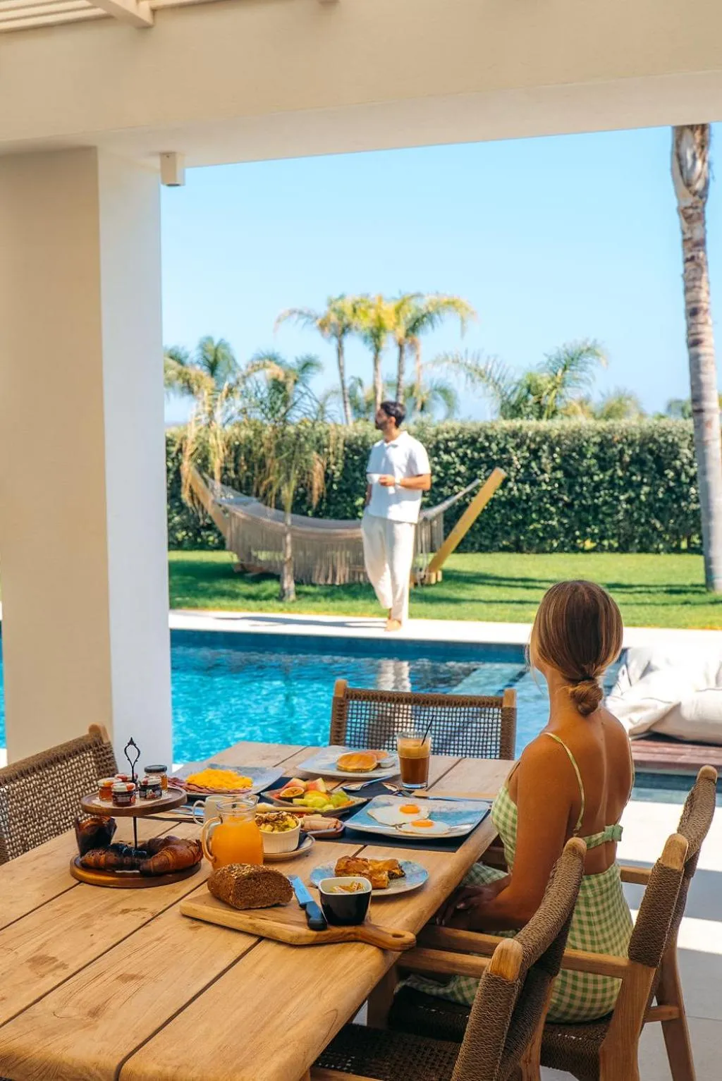 Garden in TAF Beach Villas & TESLA Y