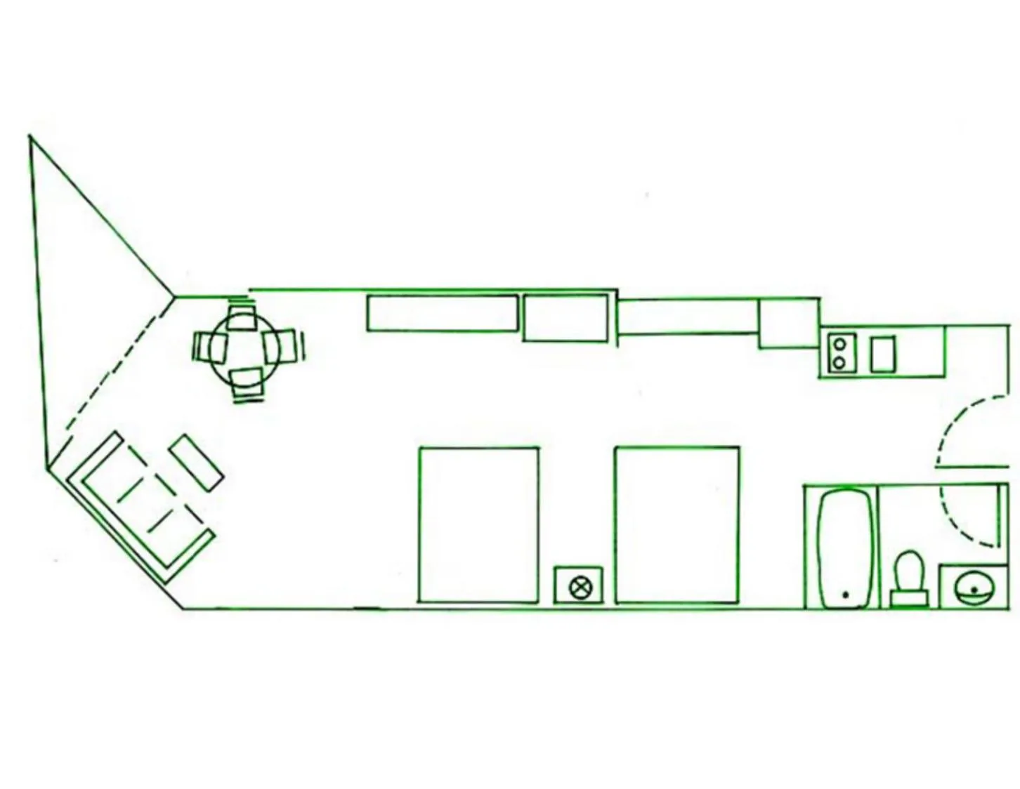 Floor plan in Tidelands Caribbean Boardwalk Hotel and Suites