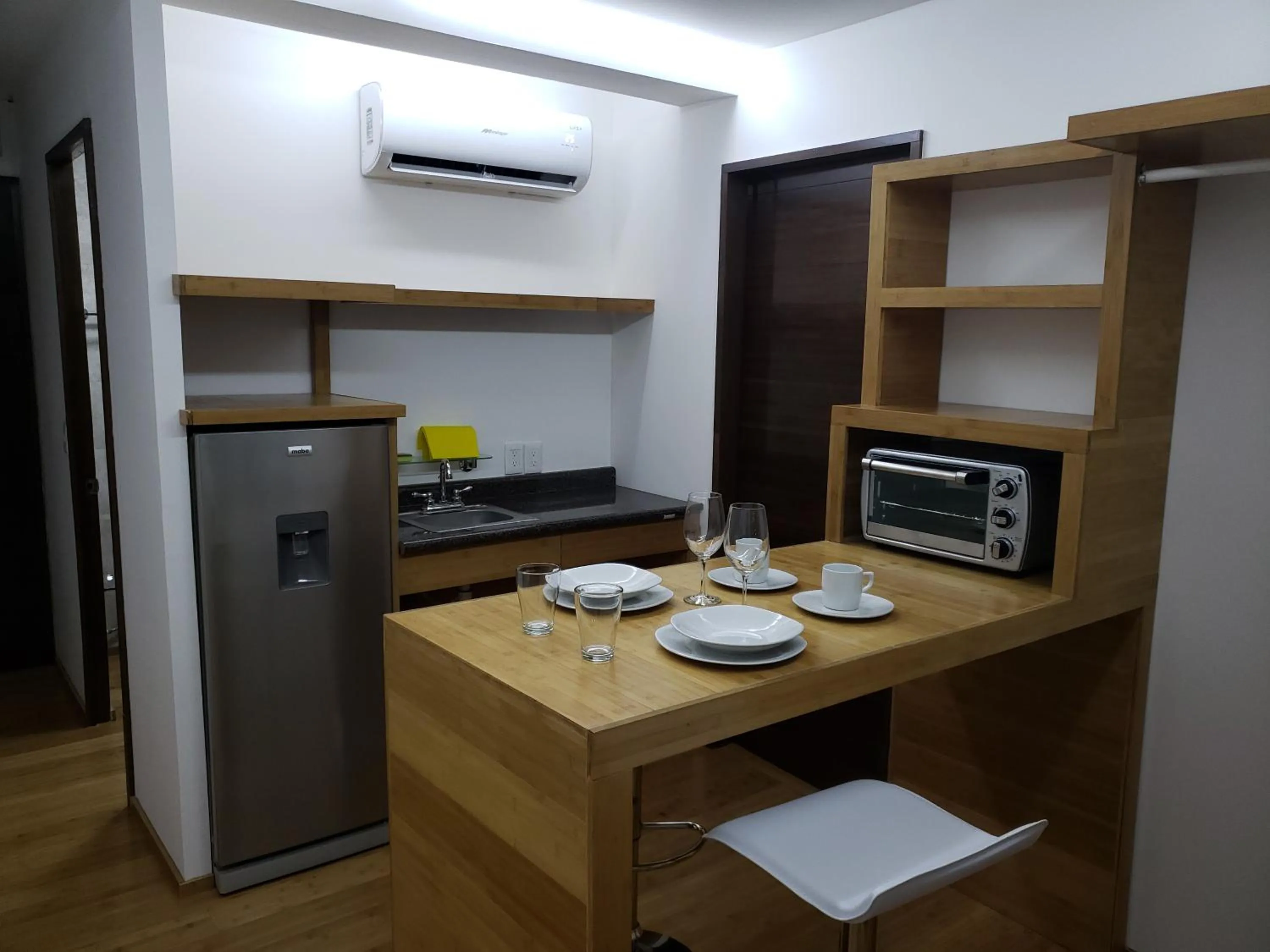 Kitchen or kitchenette in Hotel Plaza Huatulco Bungalows