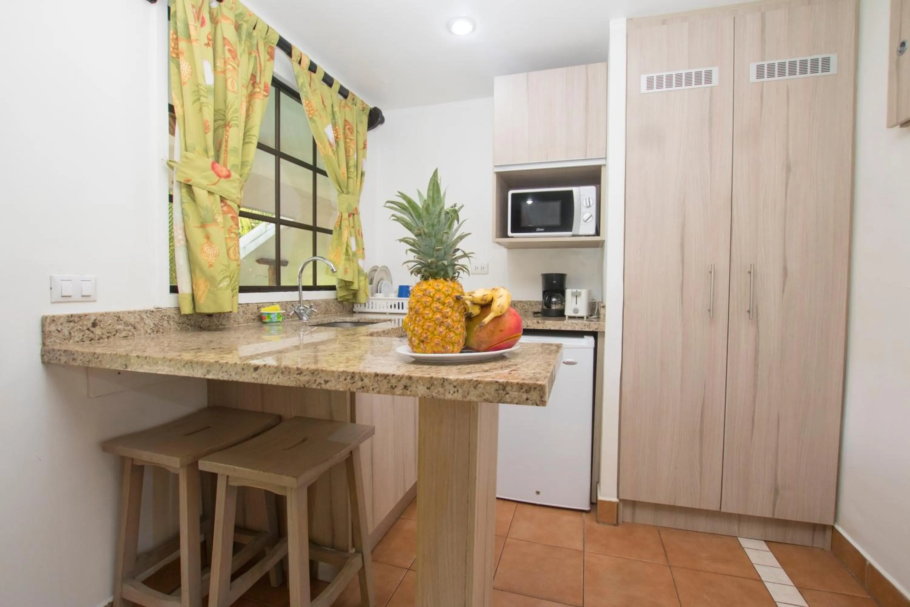 Kitchen or kitchenette in Oceanfront Hotel Verde Mar direct access to the beach