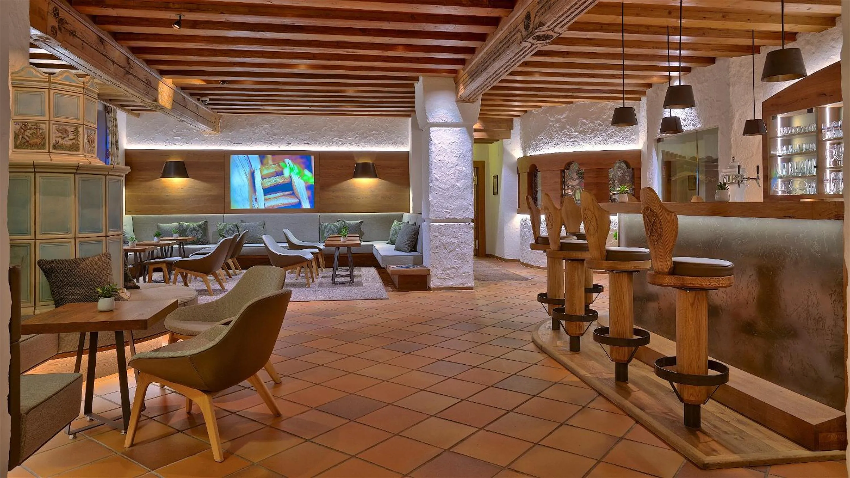 Lounge or bar in Hotel zur Mühle