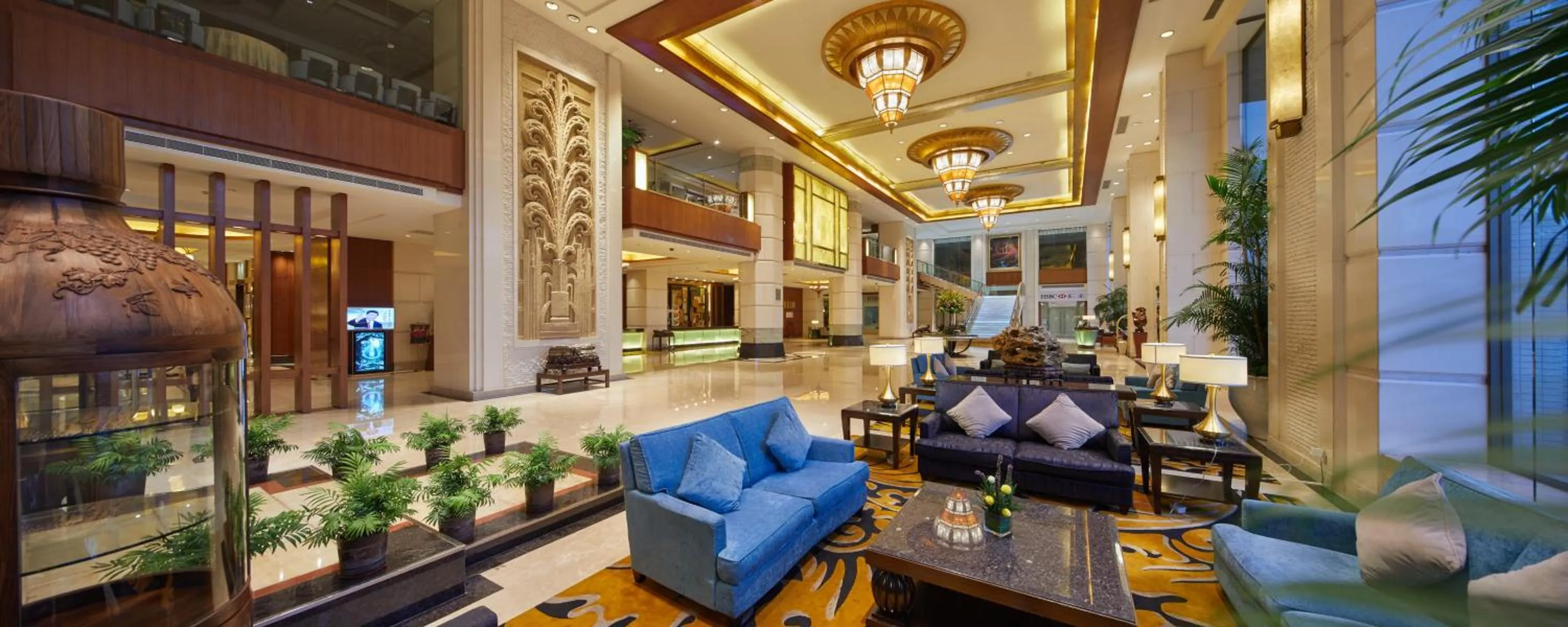 Lobby or reception in Huizhou Kande International Hotel