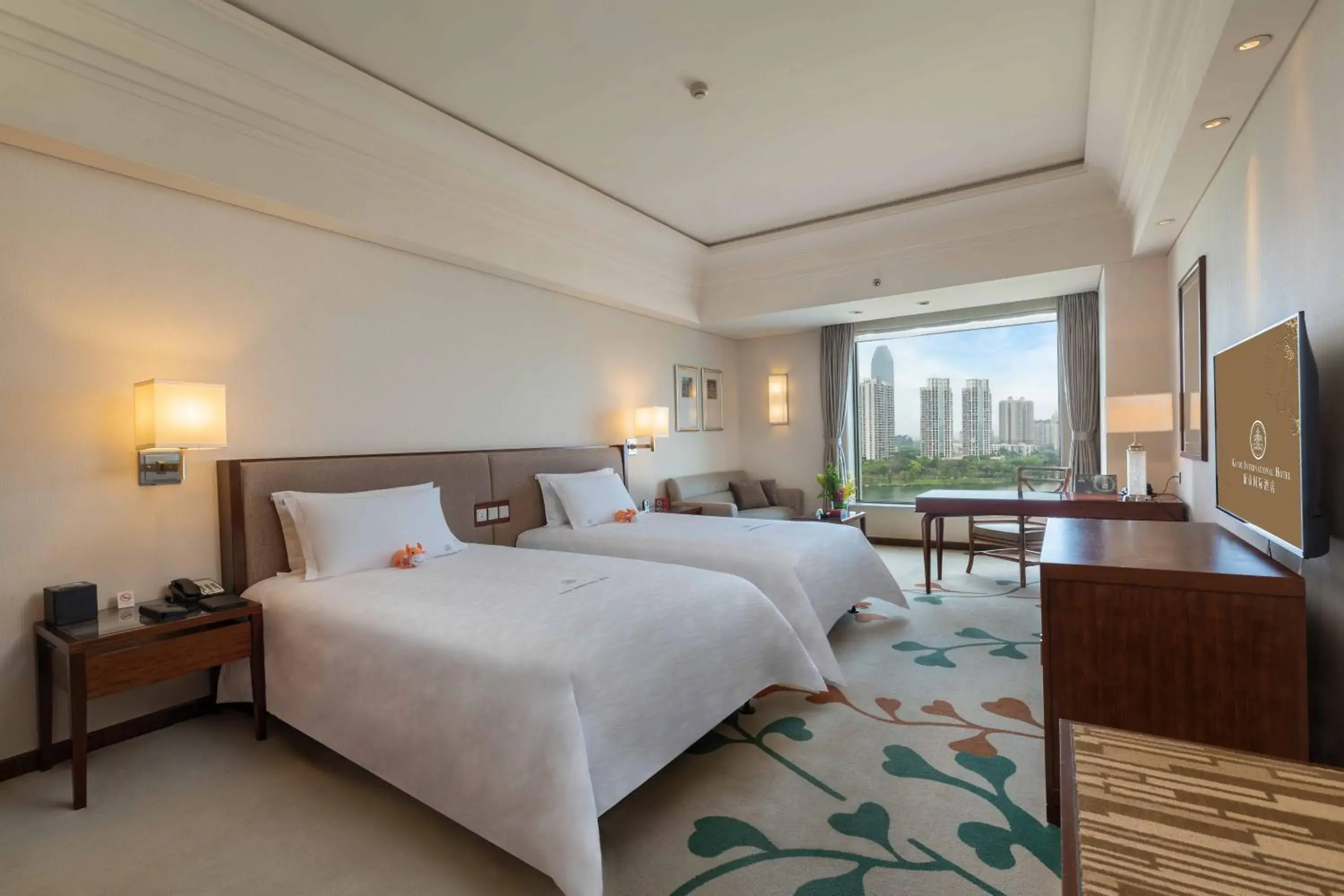 Superior Twin Room with River View - single occupancy in Huizhou Kande International Hotel Superior Twin Room with River View - single occupancy in Huizhou Kande International Hotel