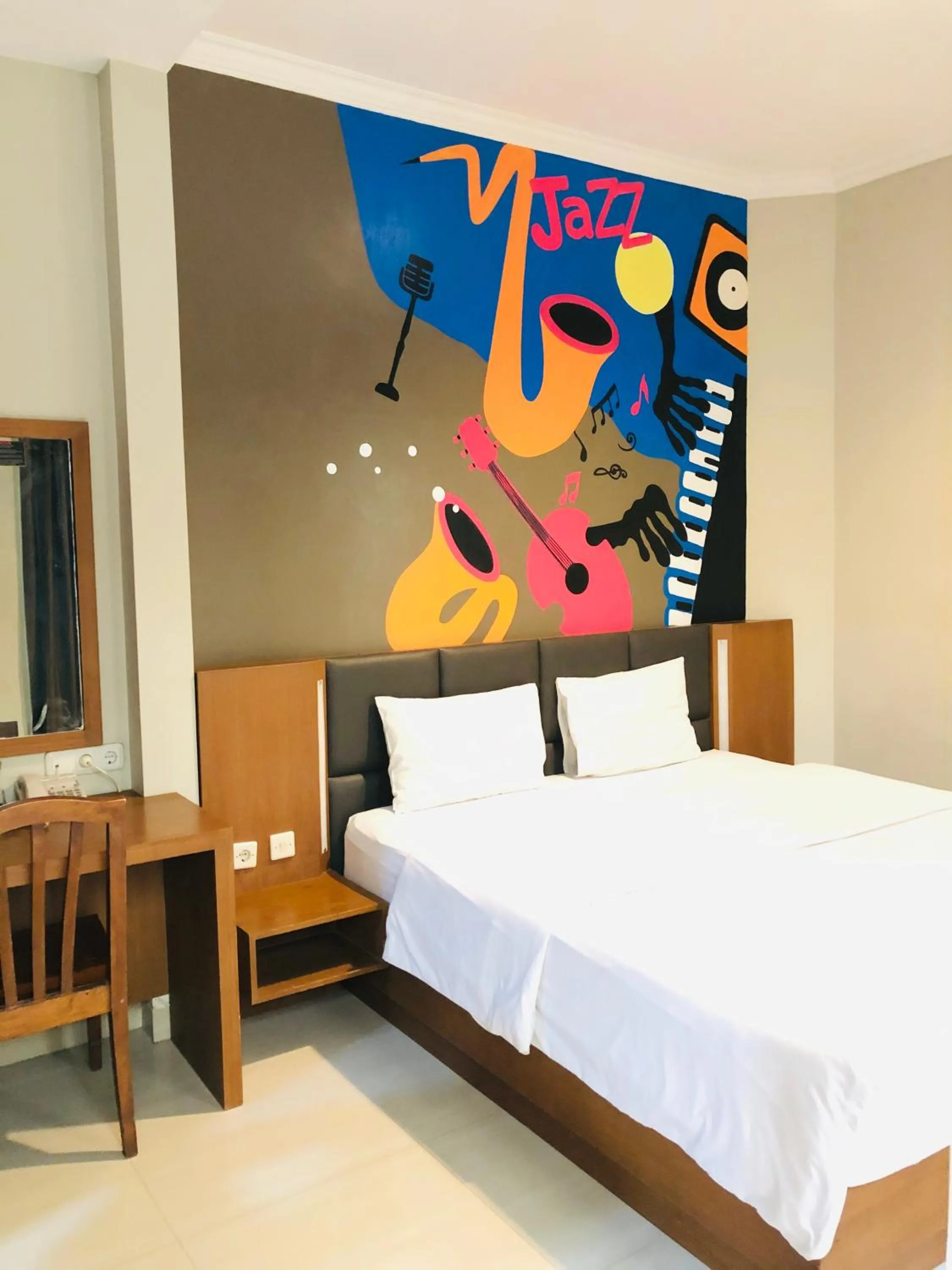 Bedroom, Bed in Votel Viure Hotel Jogjakarta