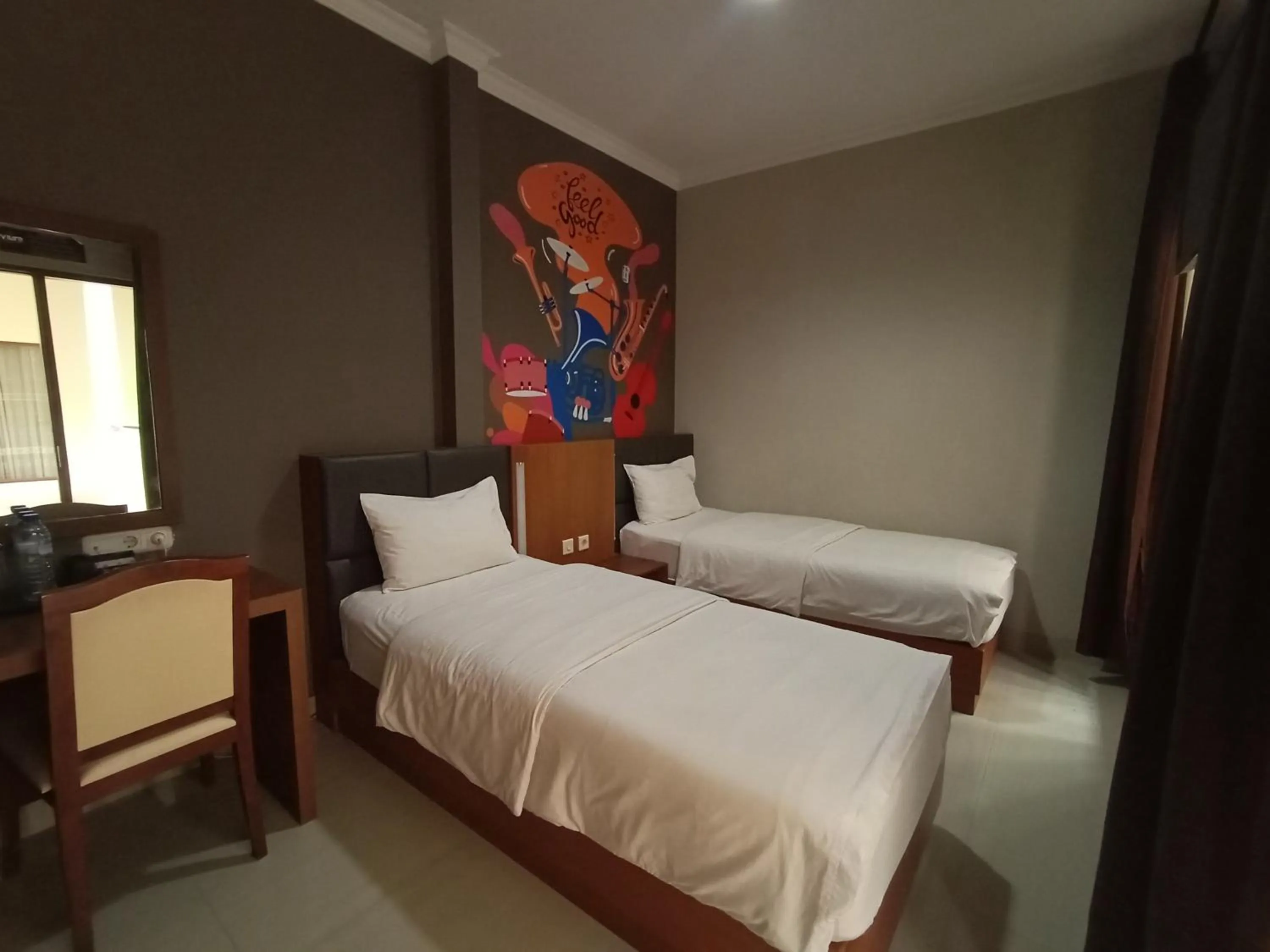 Bedroom, Bed in Votel Viure Hotel Jogjakarta