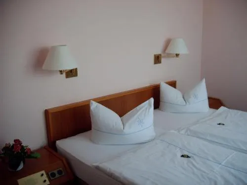 Bed in Hotel Antares