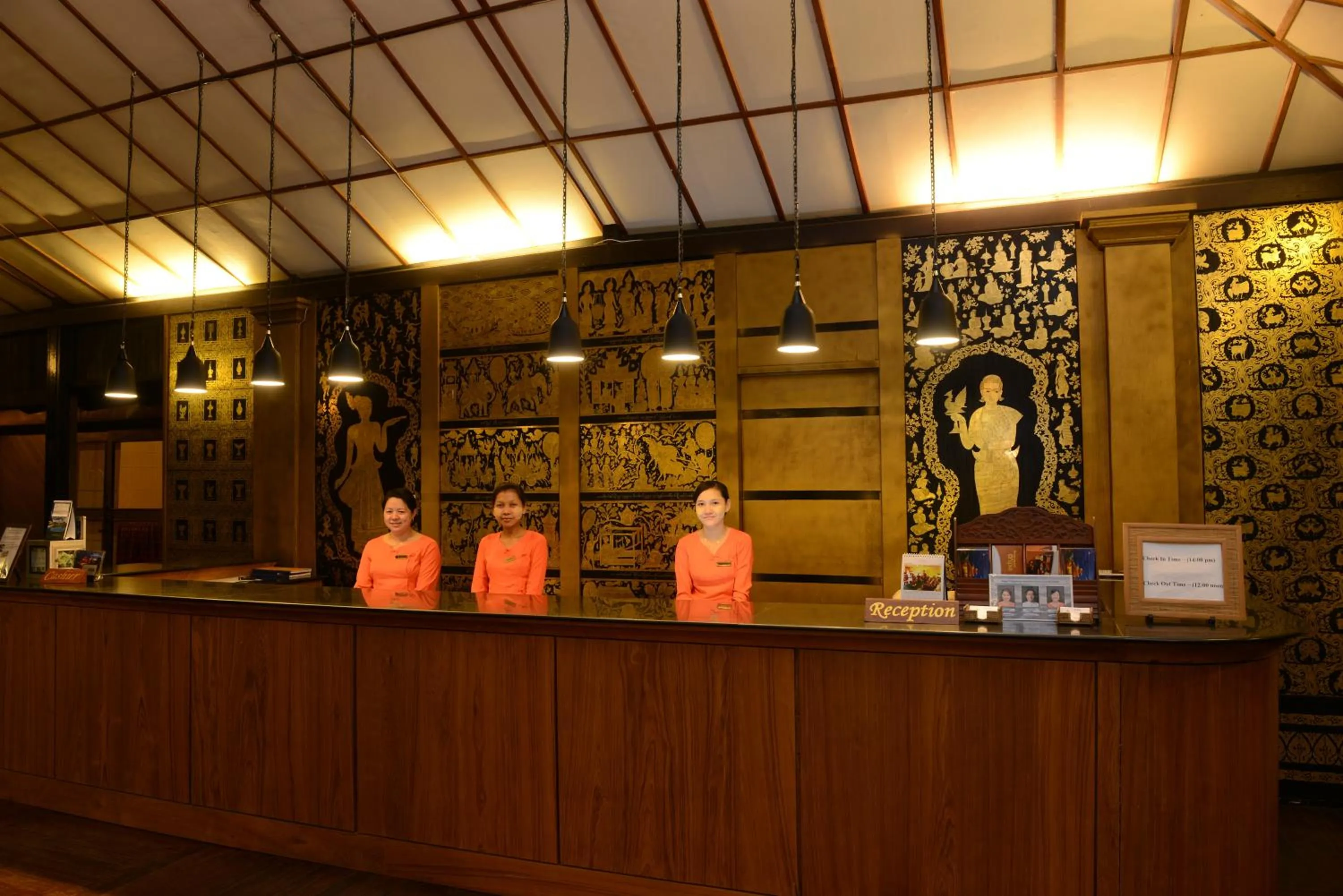 Lobby or reception in Bagan Thiripyitsaya Sanctuary Resort