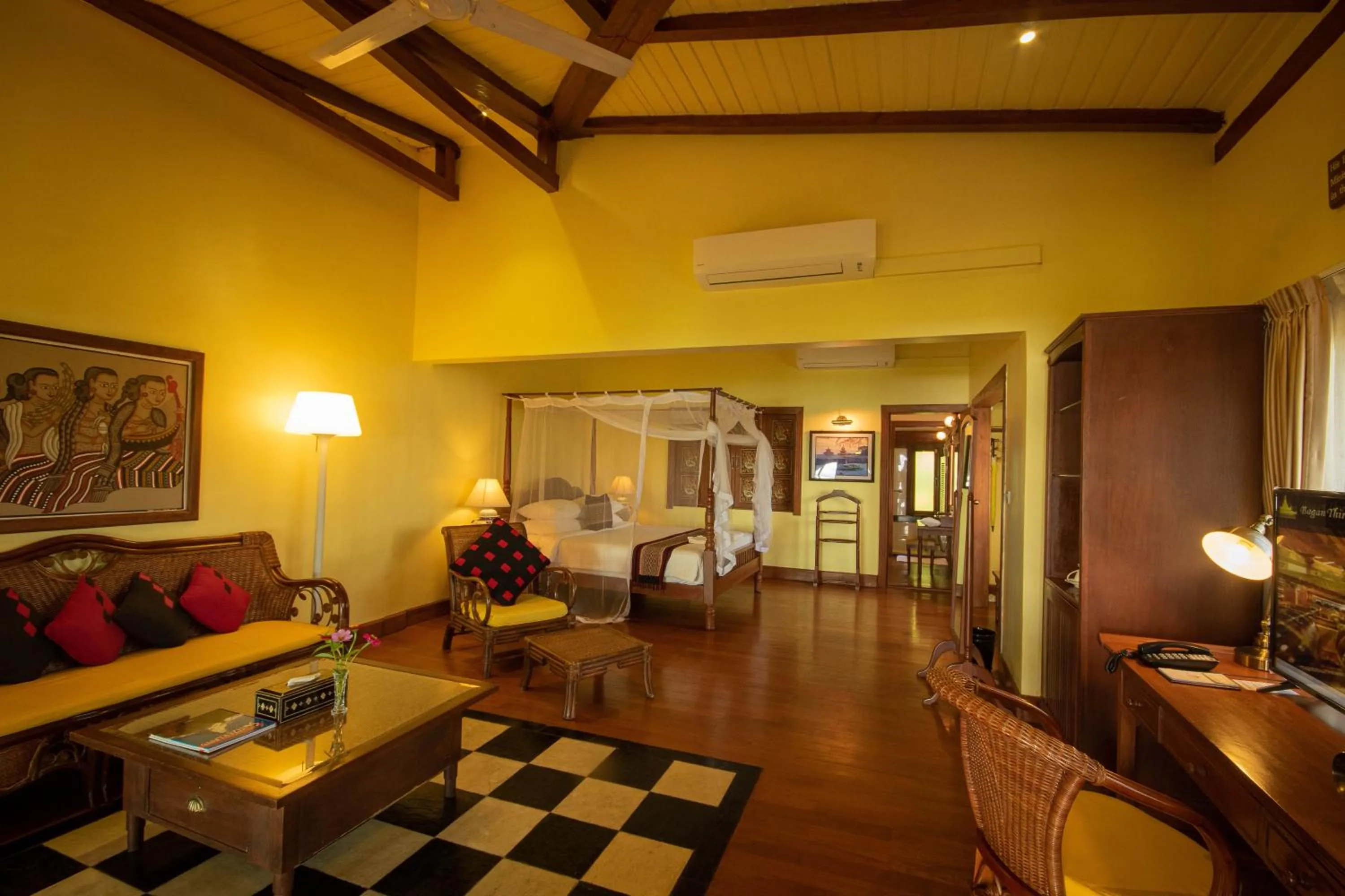 Bedroom in Bagan Thiripyitsaya Sanctuary Resort