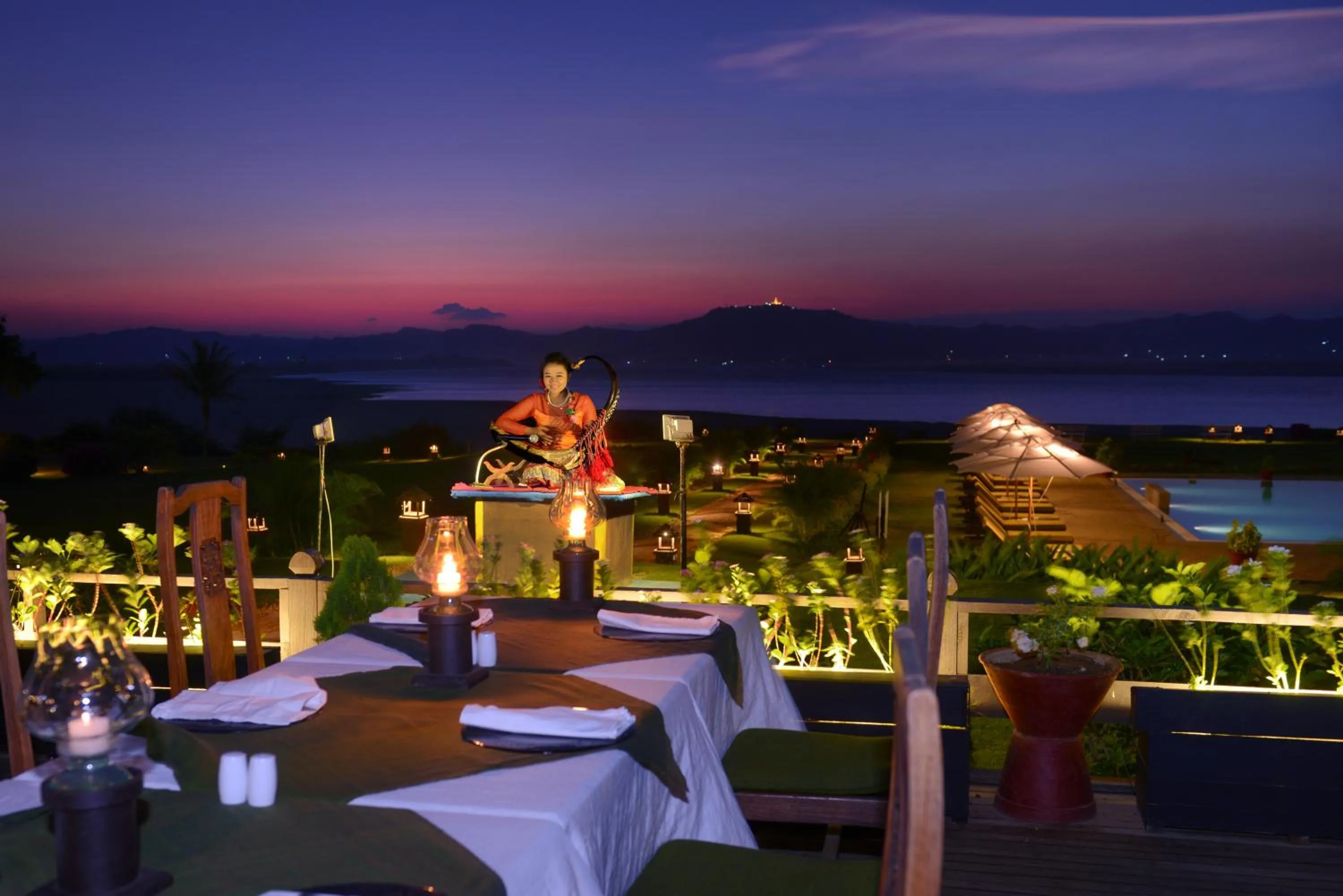 Balcony/Terrace in Bagan Thiripyitsaya Sanctuary Resort