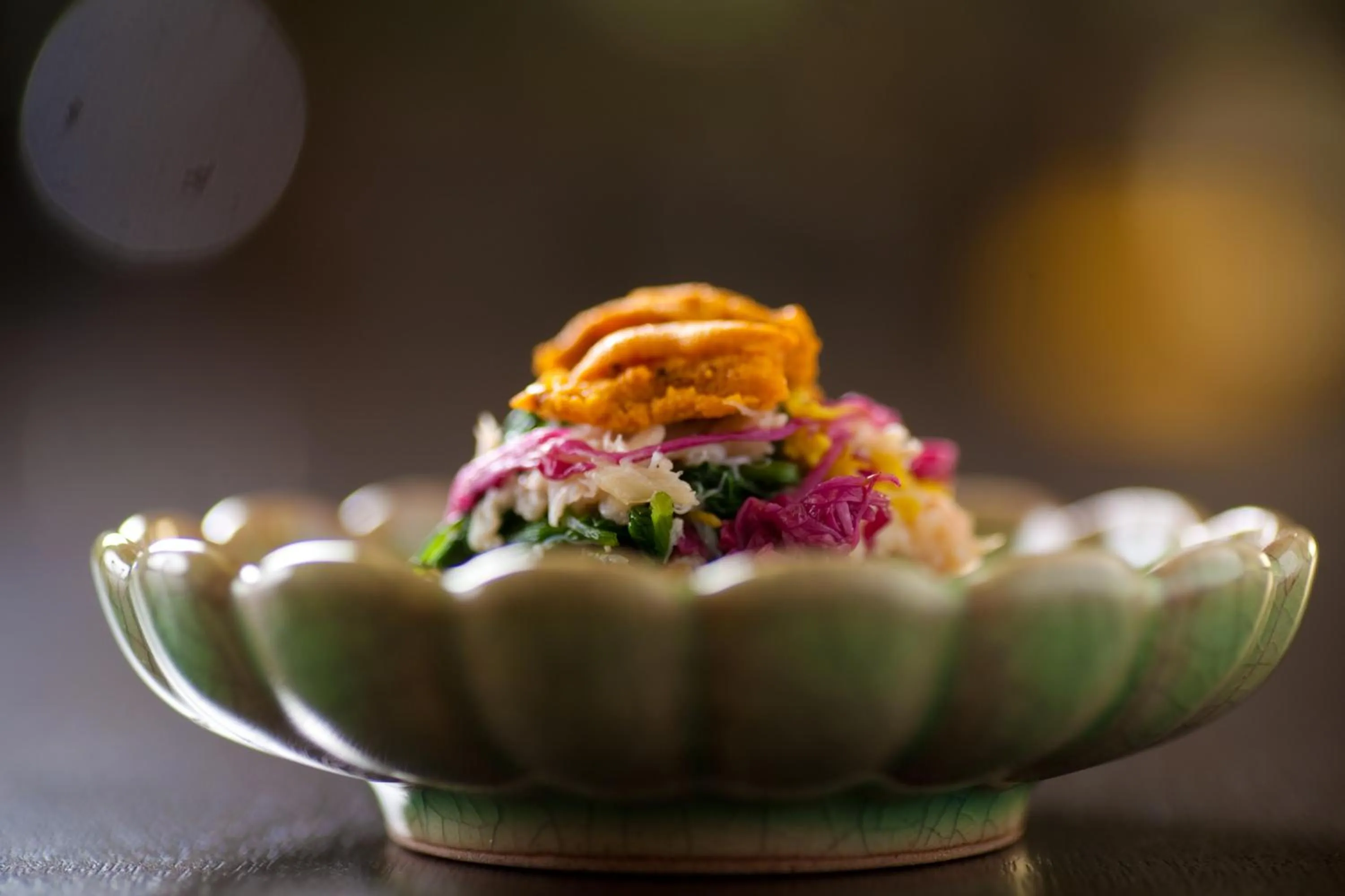 Food close-up in Kappo Ryokan Kannawa Bettei