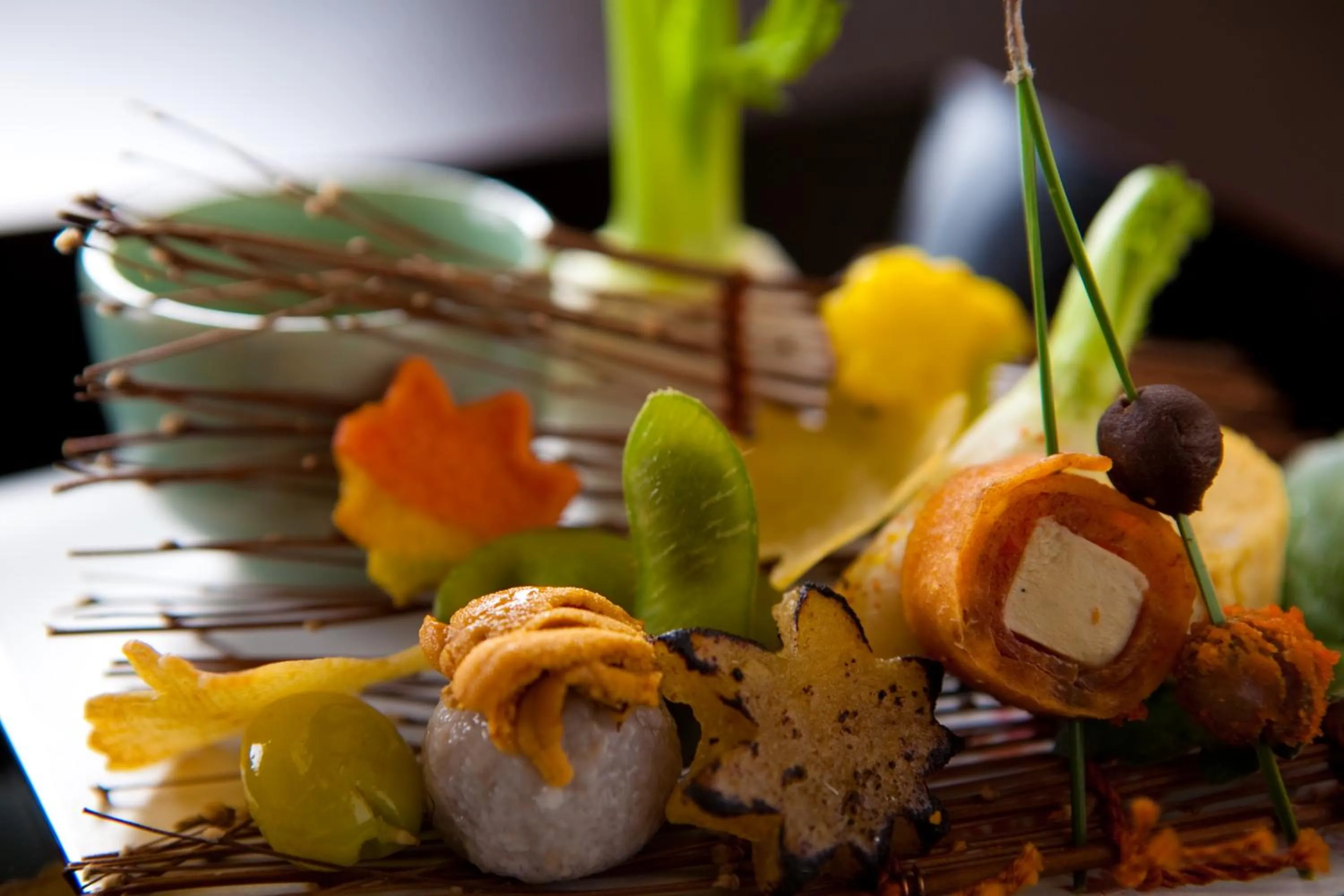 Food close-up in Kappo Ryokan Kannawa Bettei