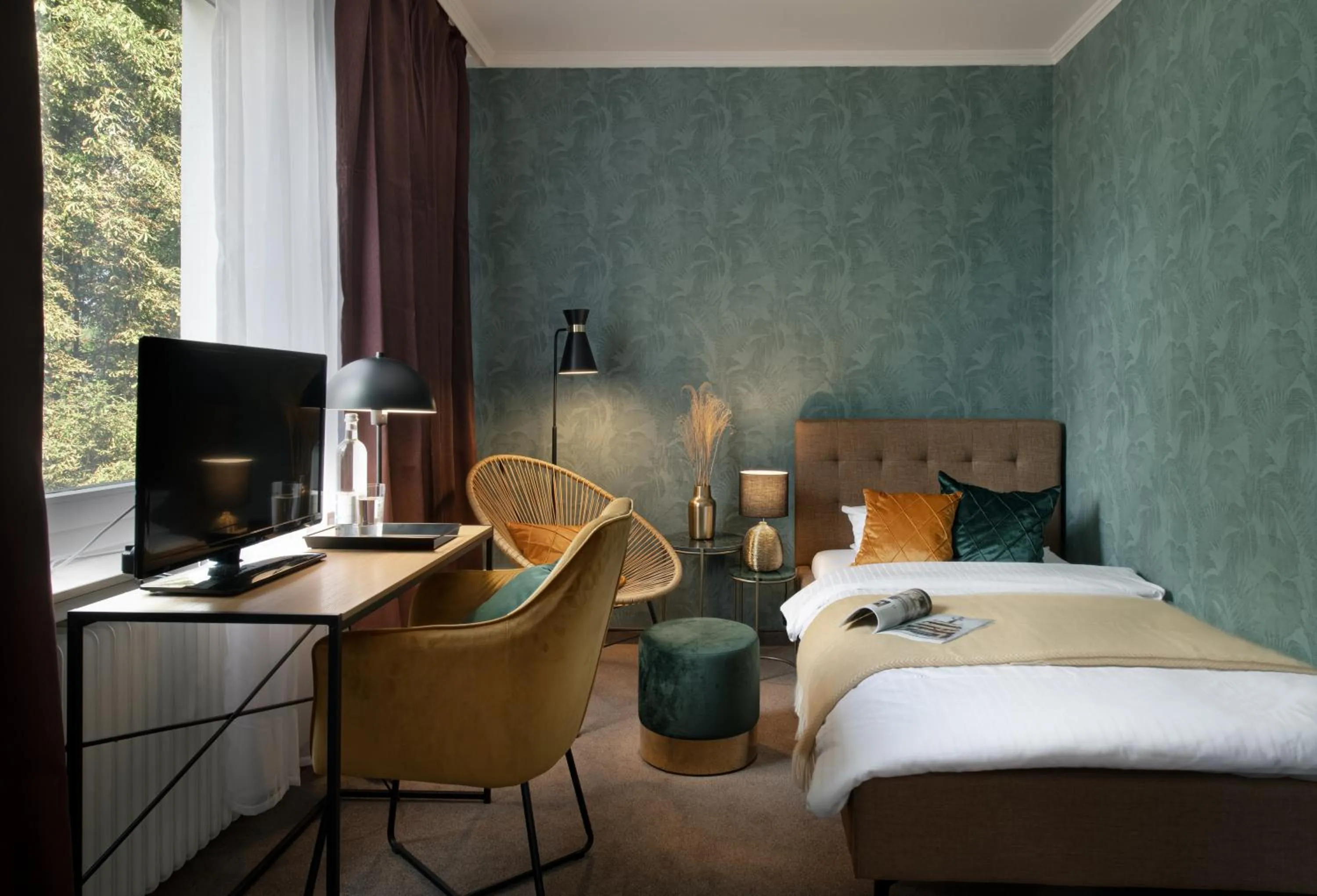 Bed in Hotel Stadt Hamburg