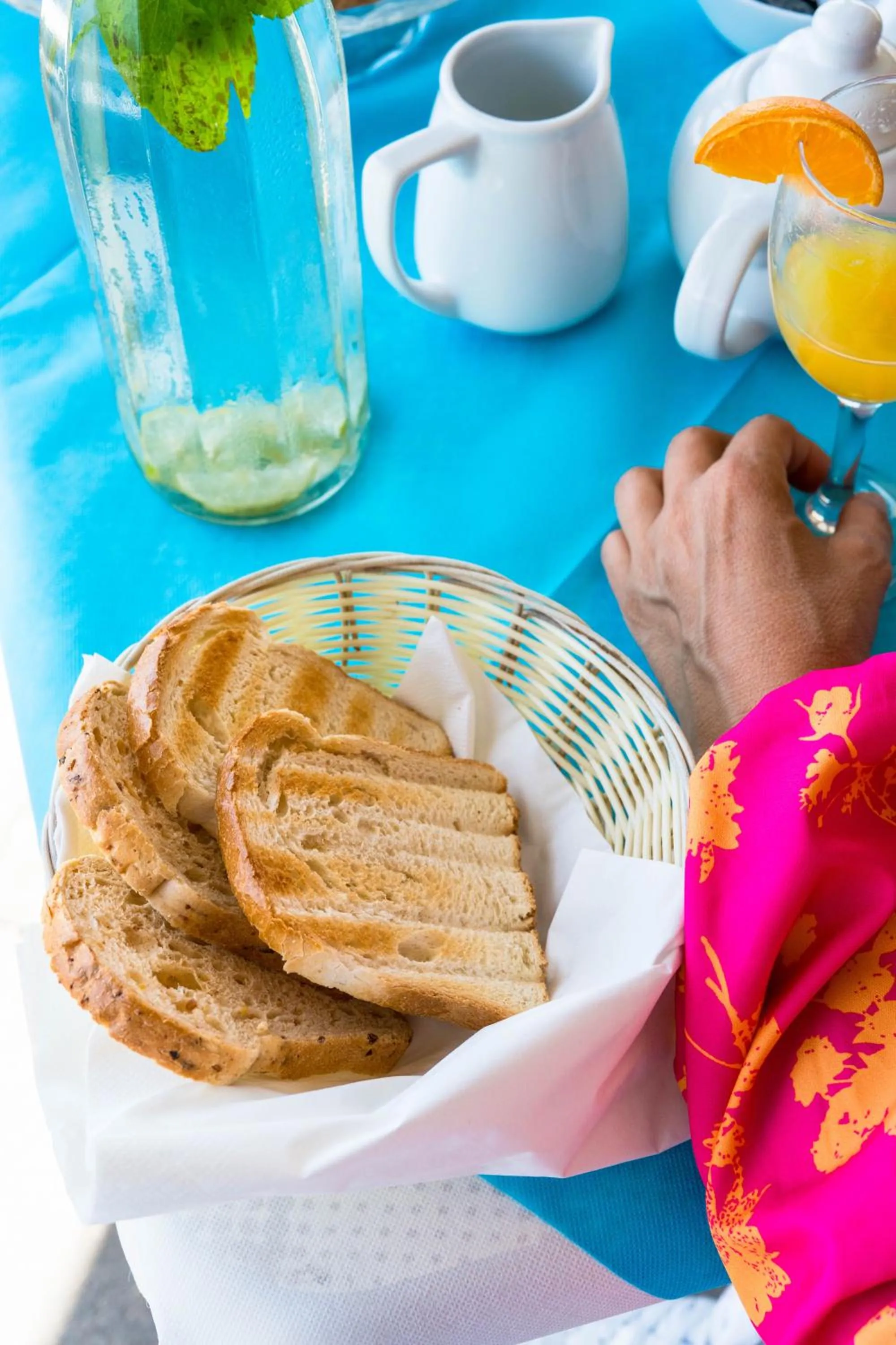 Italian breakfast in Maniel Beach Hotel