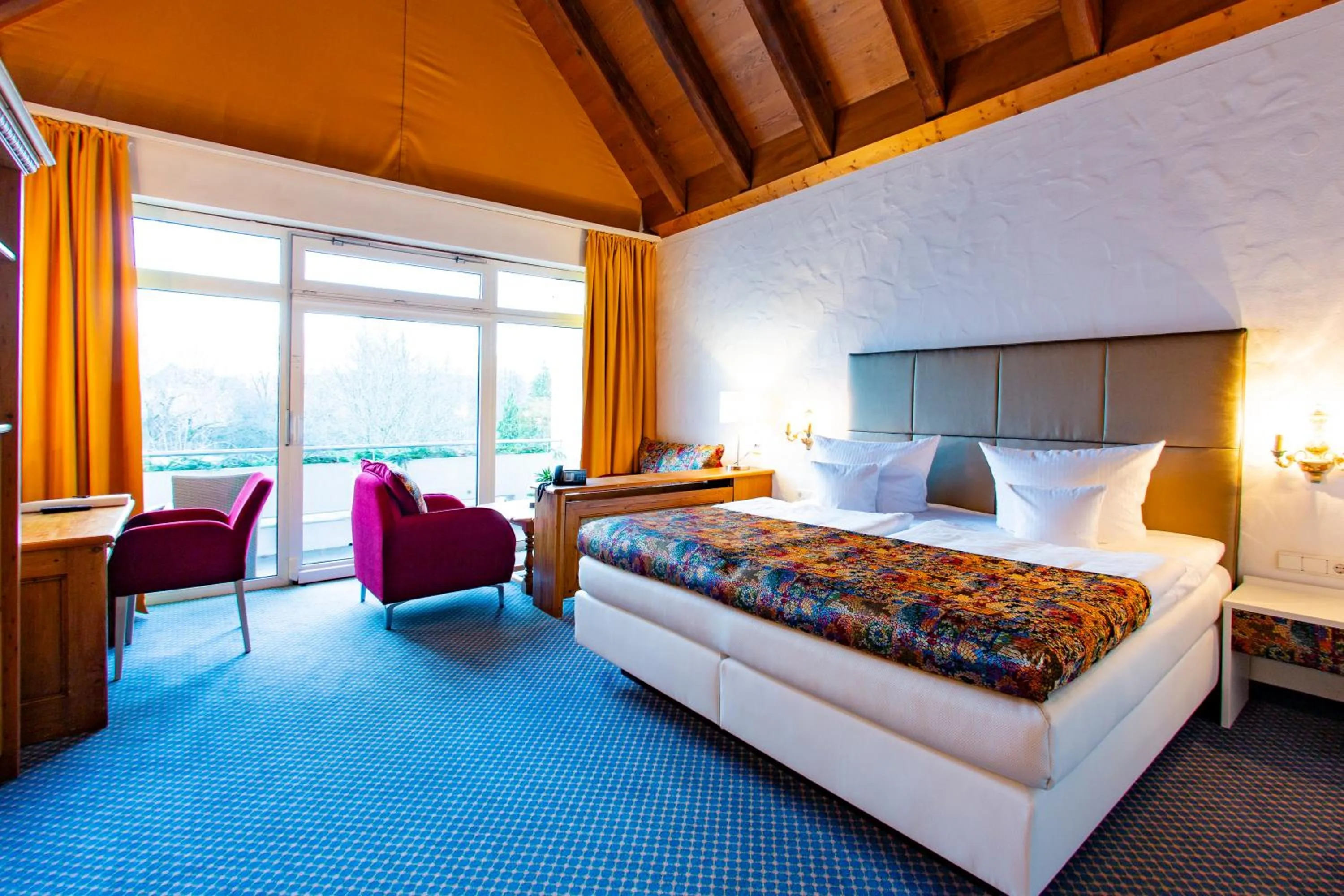 Bed in Hotel Reiterhof