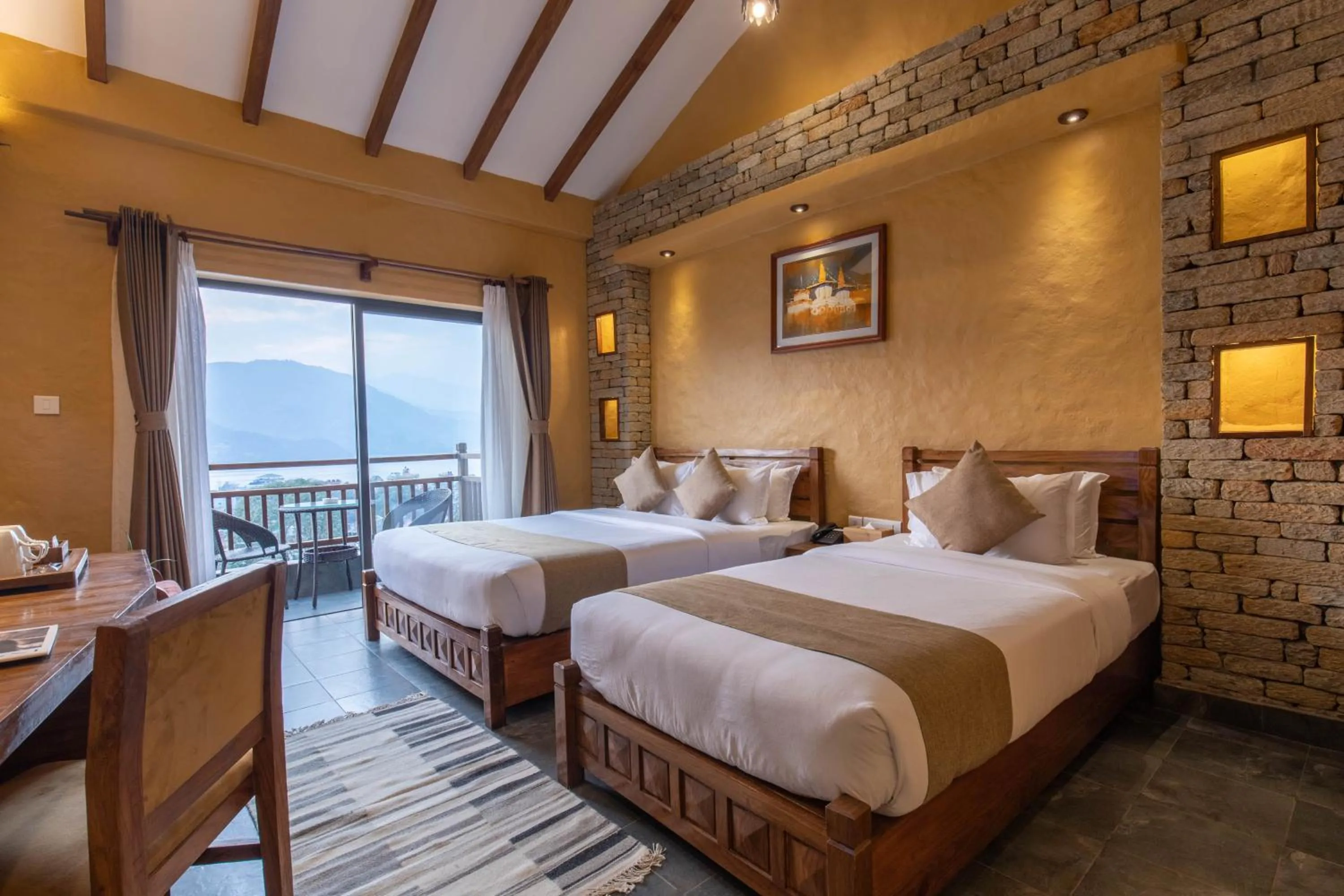 Bedroom, Bed in Bar Peepal Resort