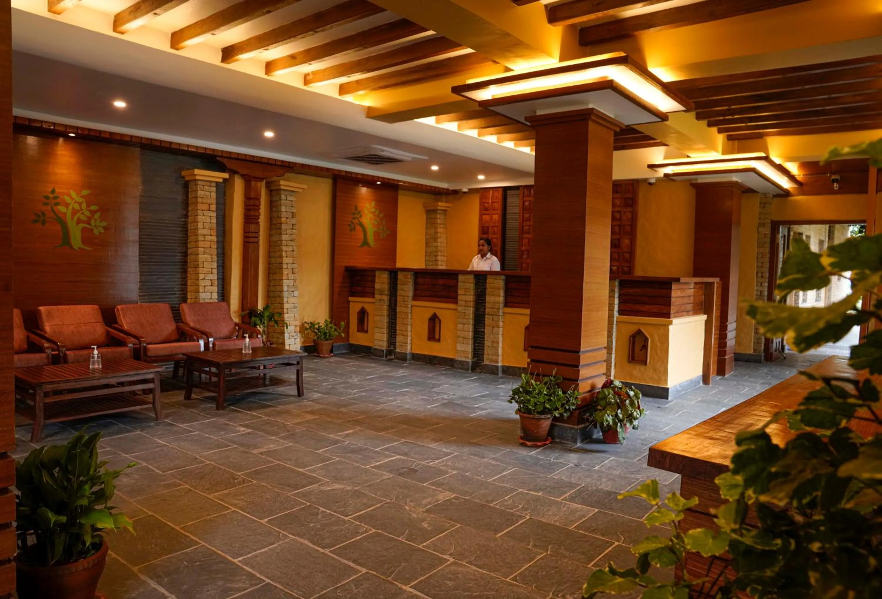 Lobby or reception in Bar Peepal Resort