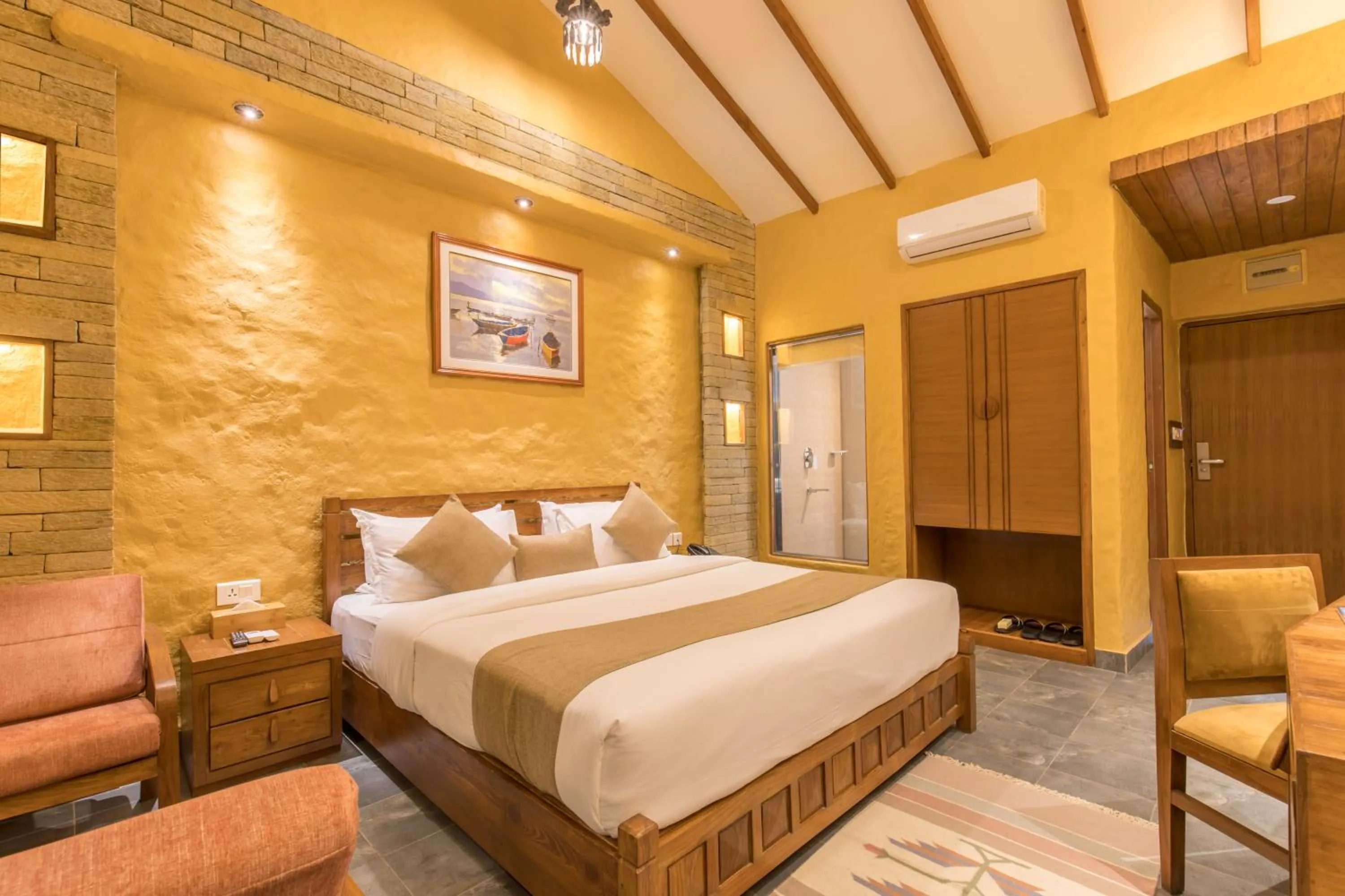 Photo of the whole room, Bed in Bar Peepal Resort