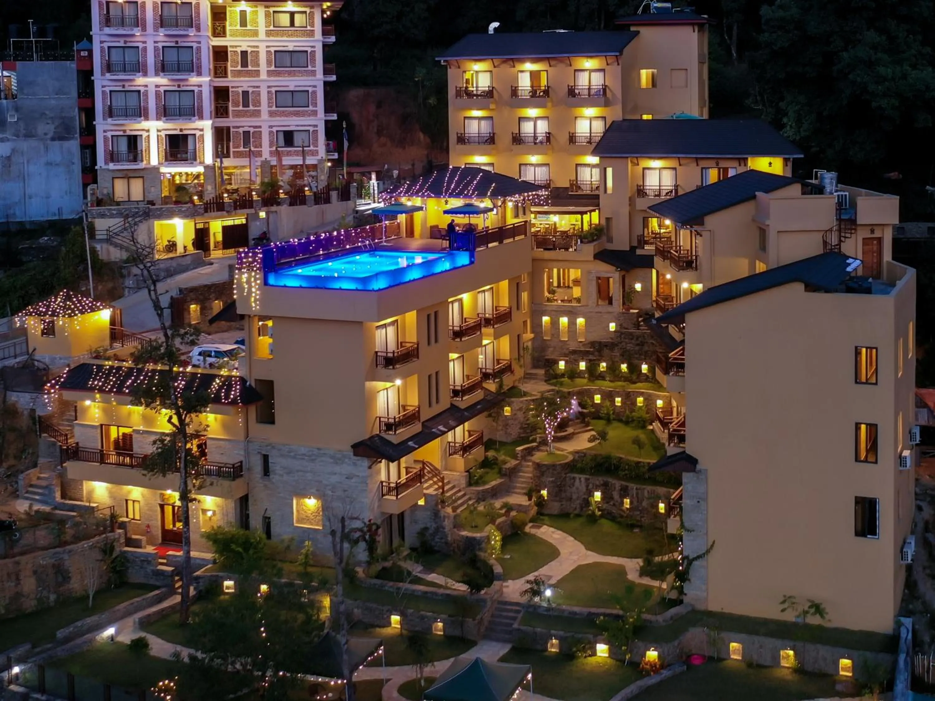 Bird's eye view in Bar Peepal Resort