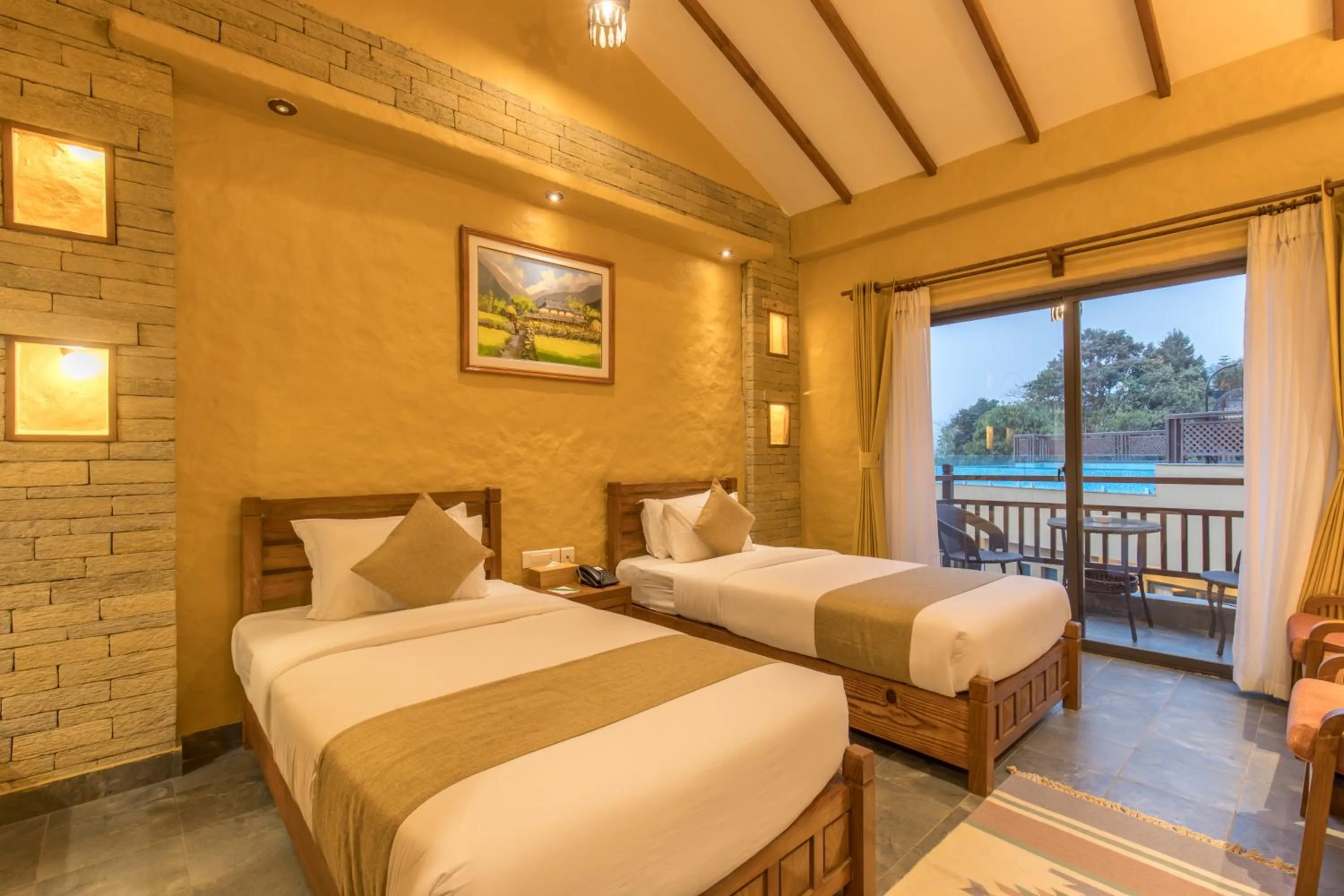 Bedroom, Bed in Bar Peepal Resort