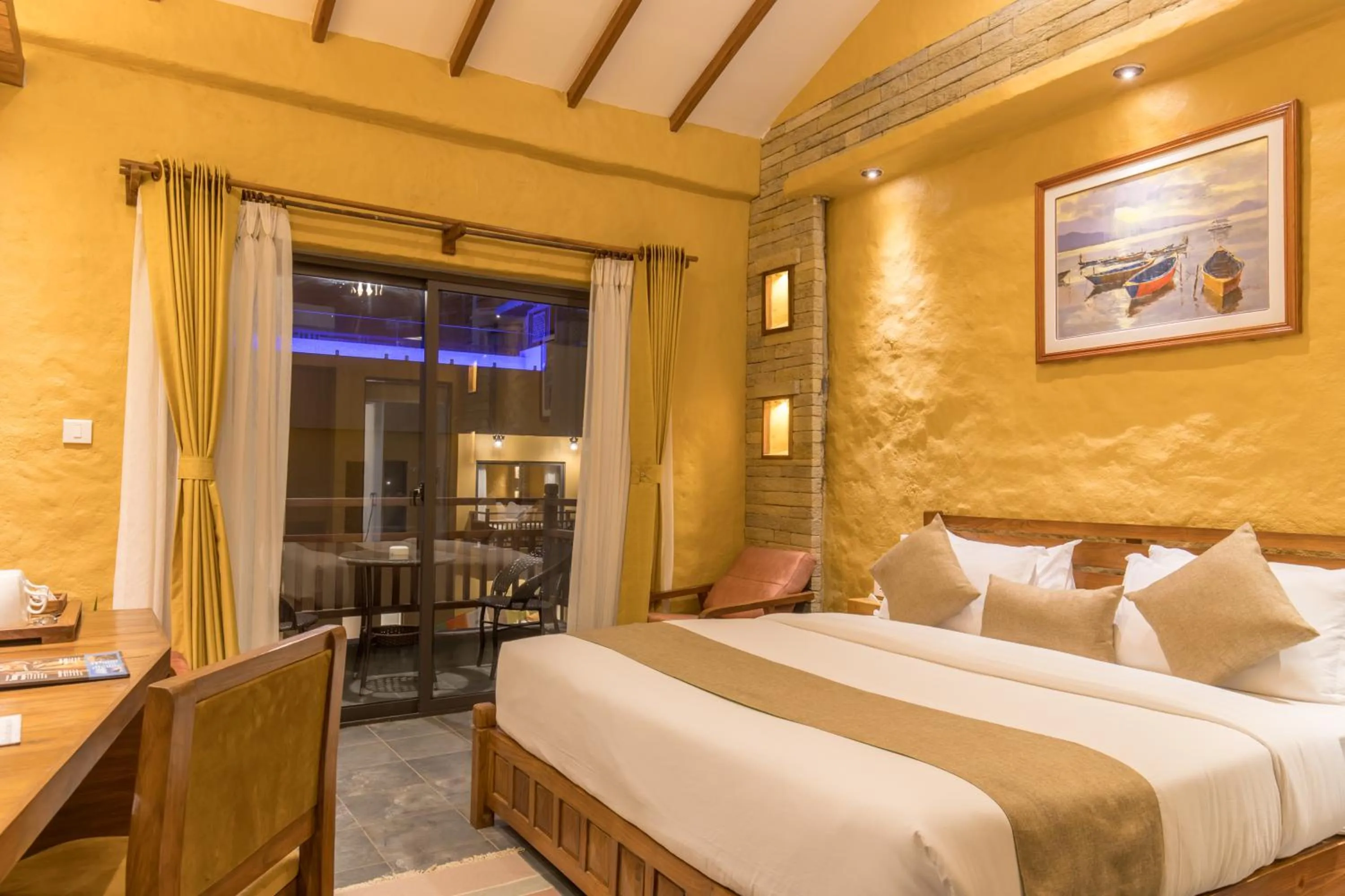 Bedroom, Bed in Bar Peepal Resort