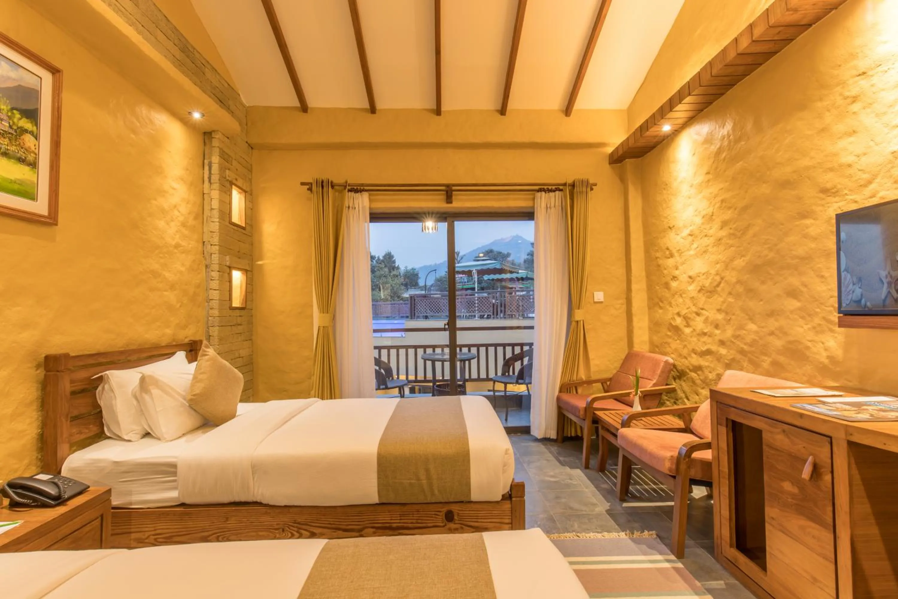 Bedroom, Bed in Bar Peepal Resort