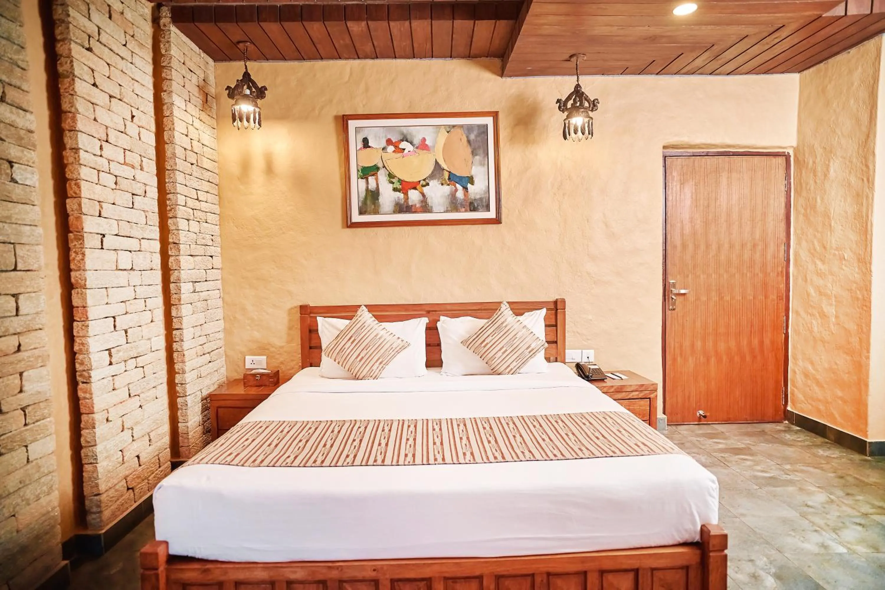 Bedroom, Bed in Bar Peepal Resort