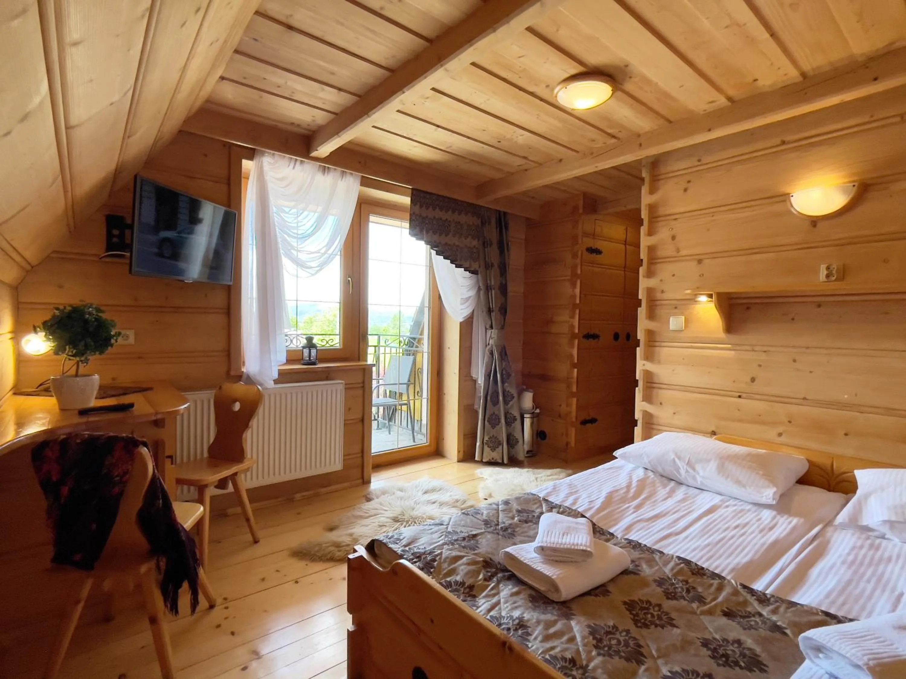 Bed in Pensjonat u Ani