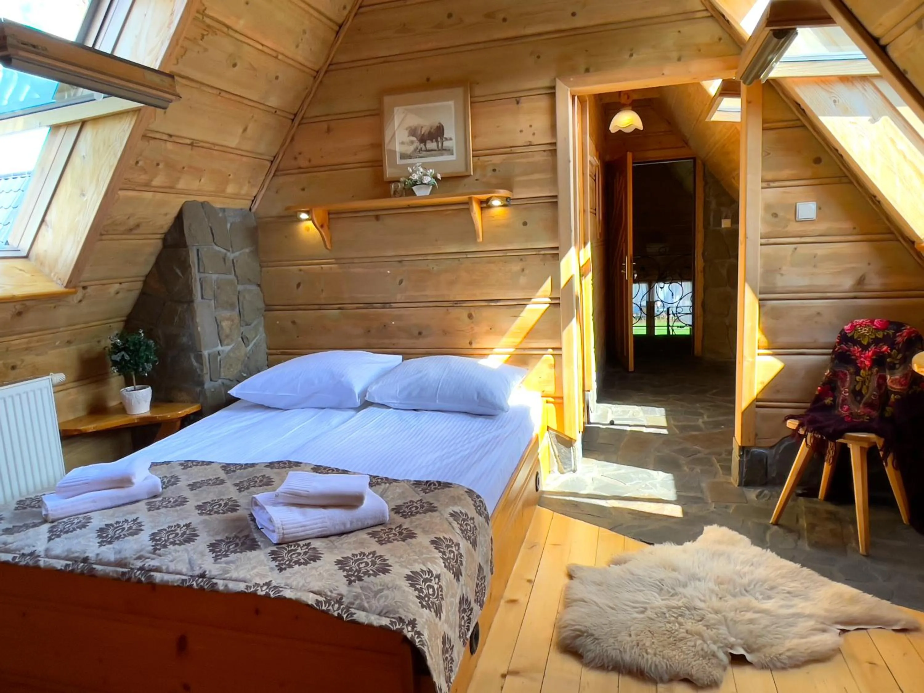 Bed in Pensjonat u Ani