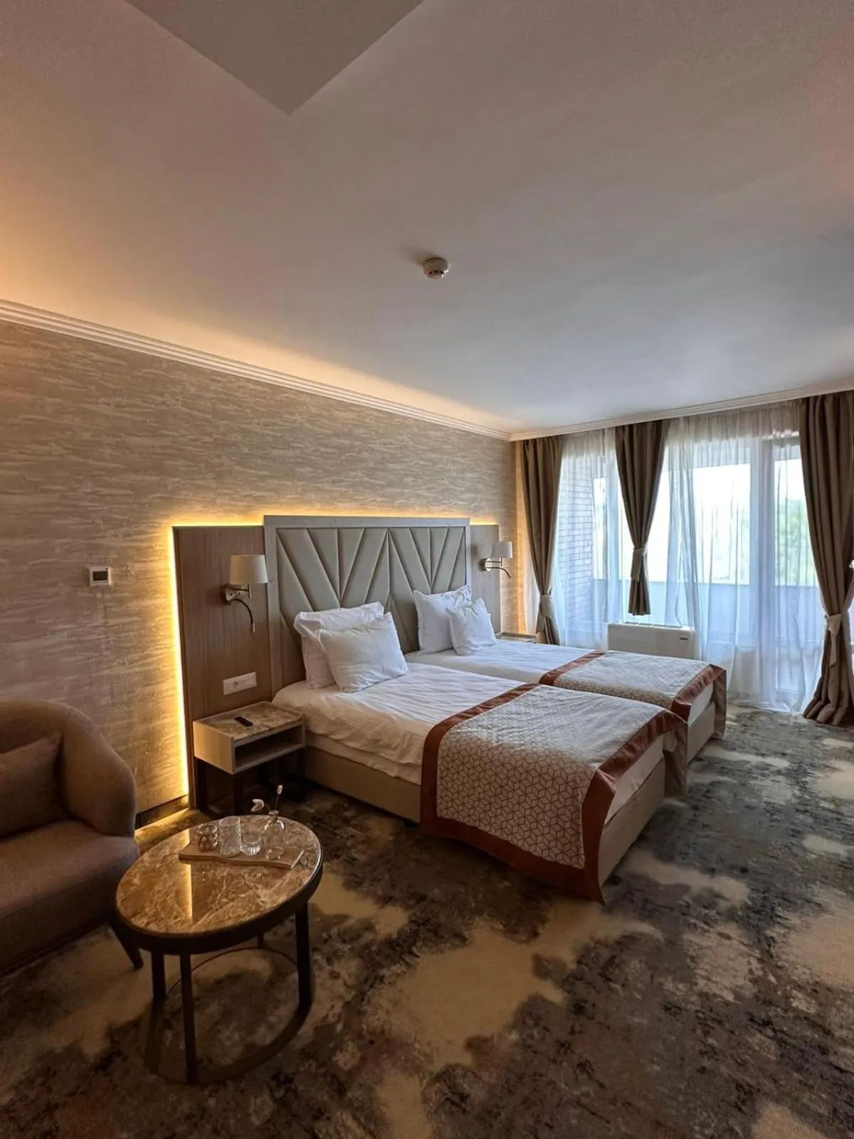 Seating area, Bed in Hissar Spa Hotel