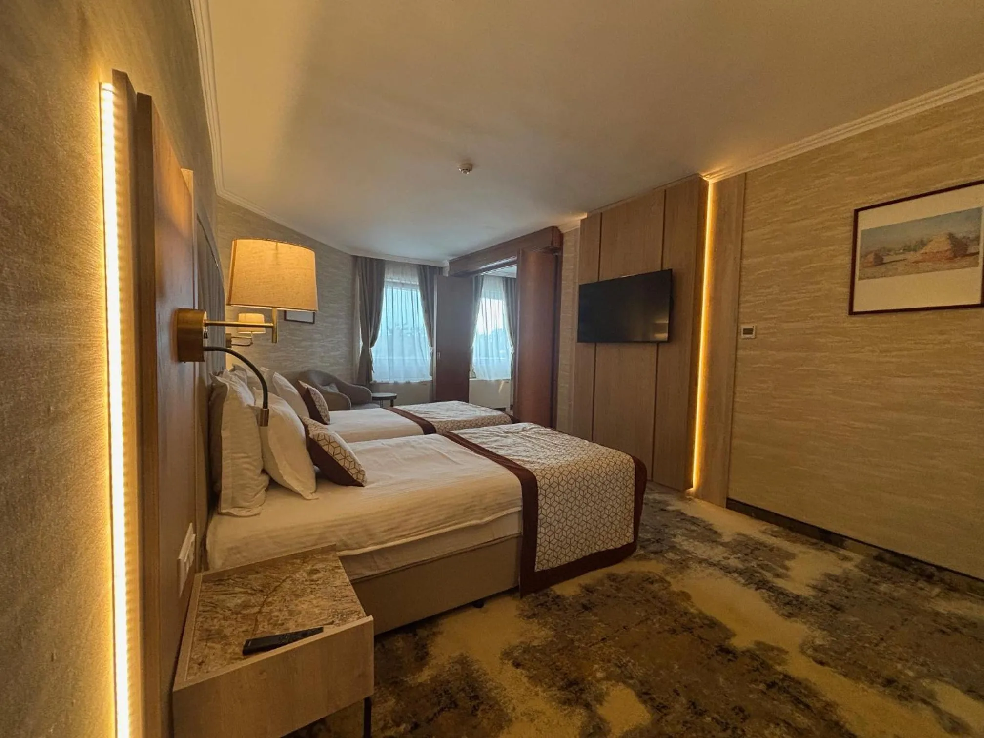 Bed in Hissar Spa Hotel