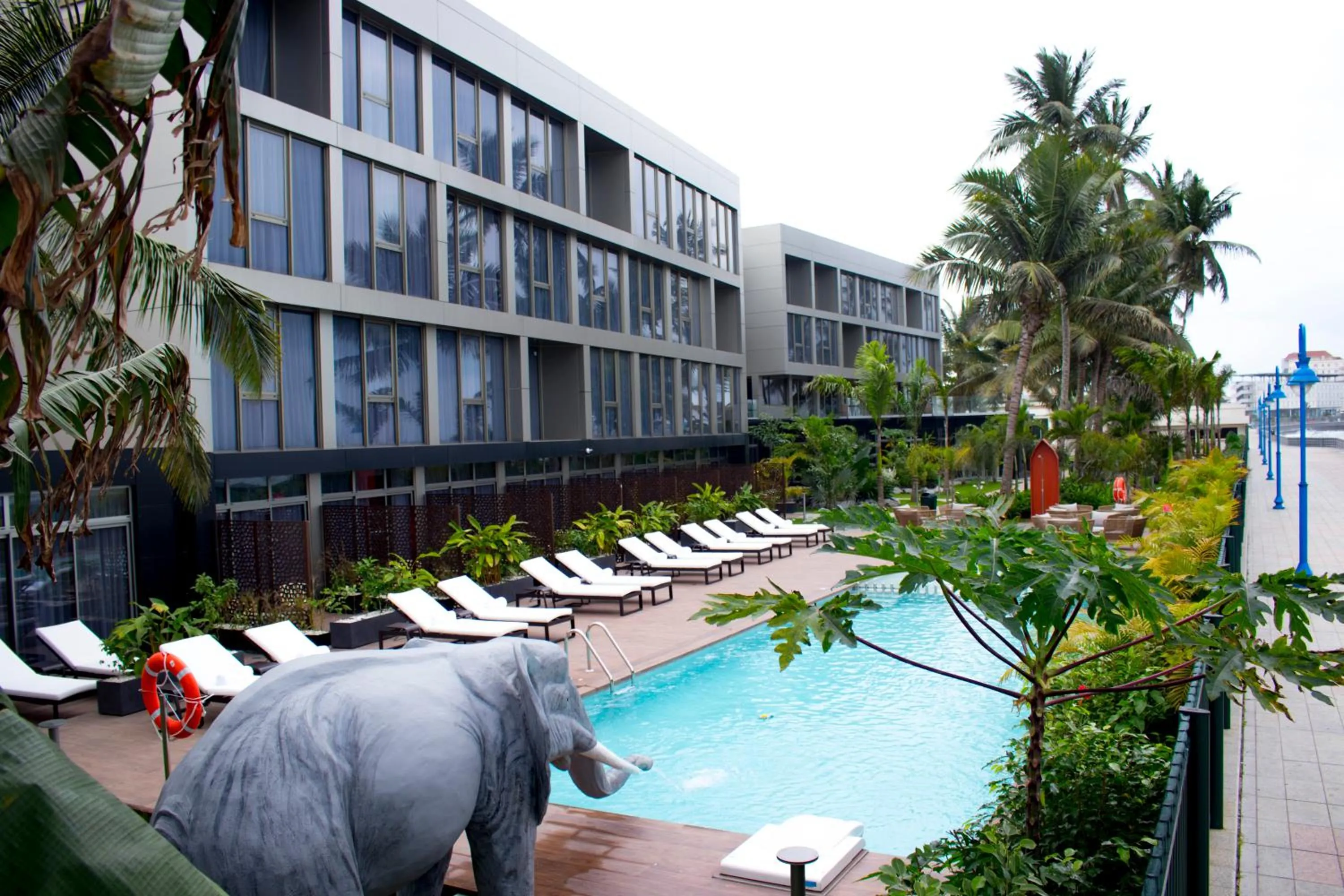 Swimming pool in Panafrica Hotel Boutique & Spa
