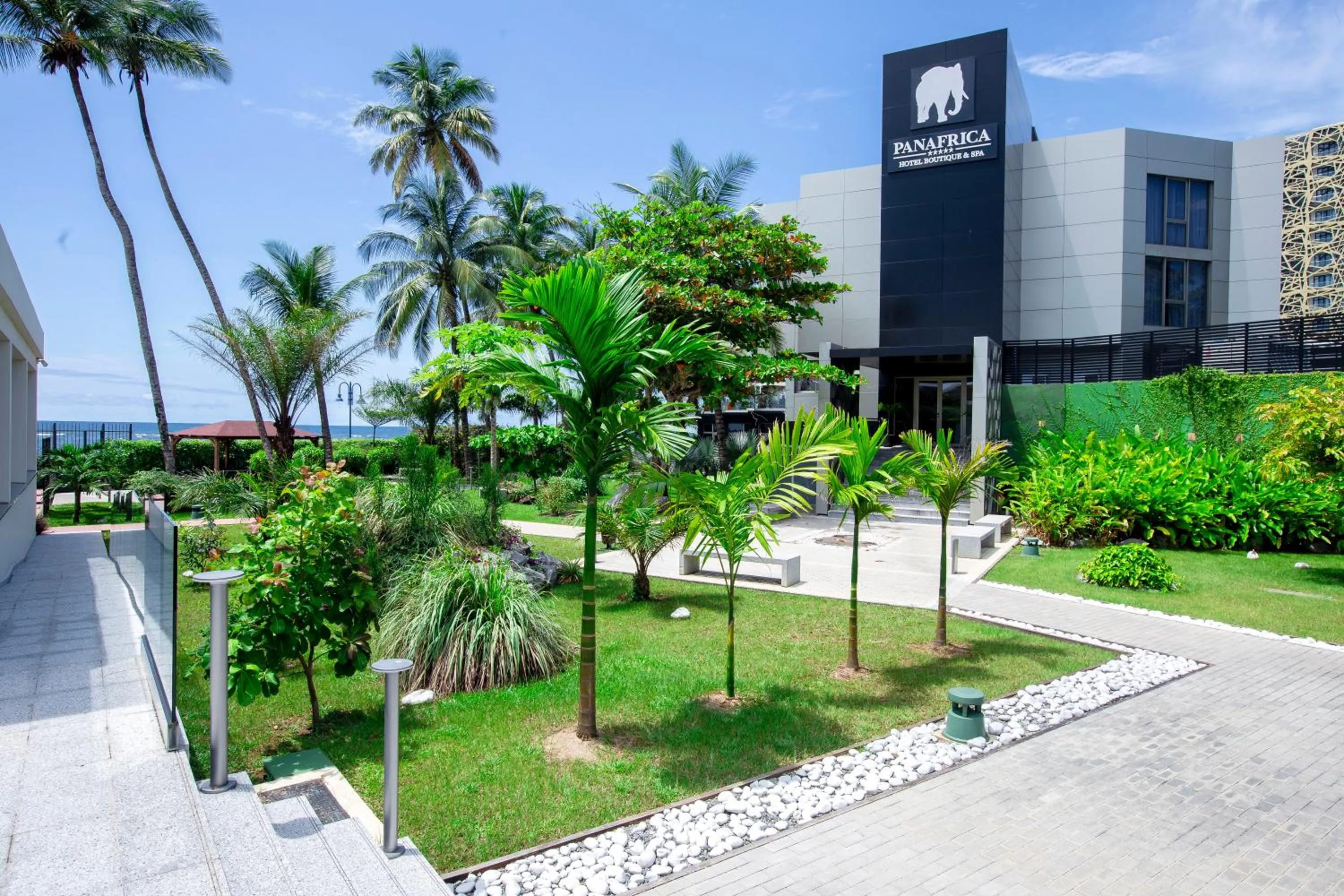 Garden view in Panafrica Hotel Boutique & Spa