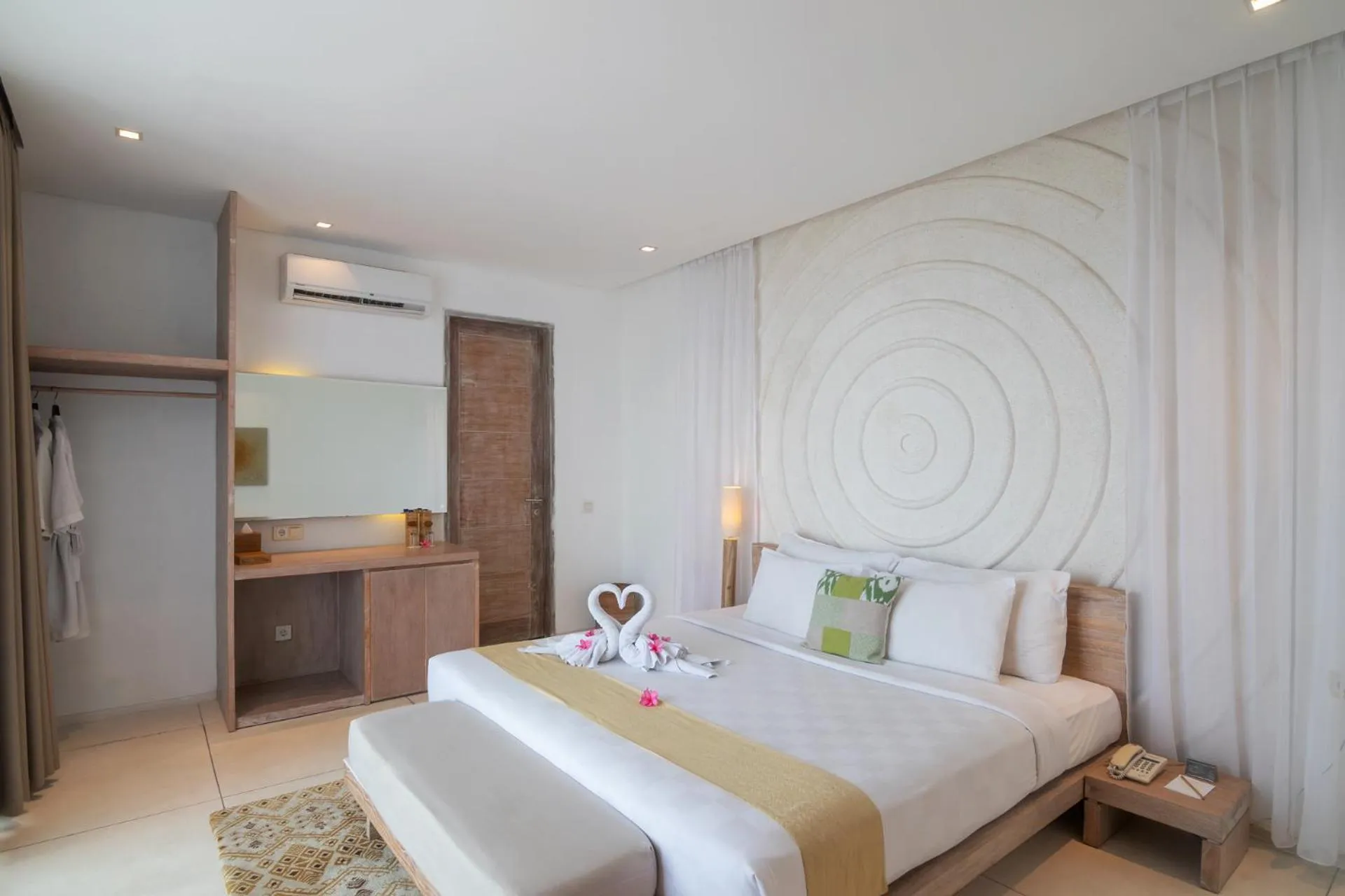 Bed in Svarga Resort Lombok