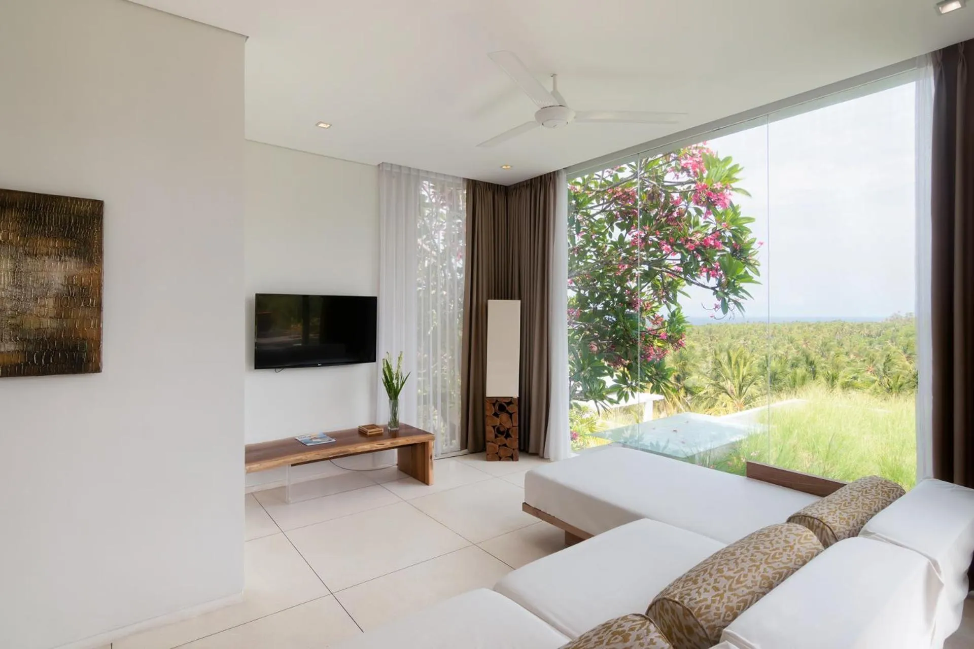 Living room in Svarga Resort Lombok