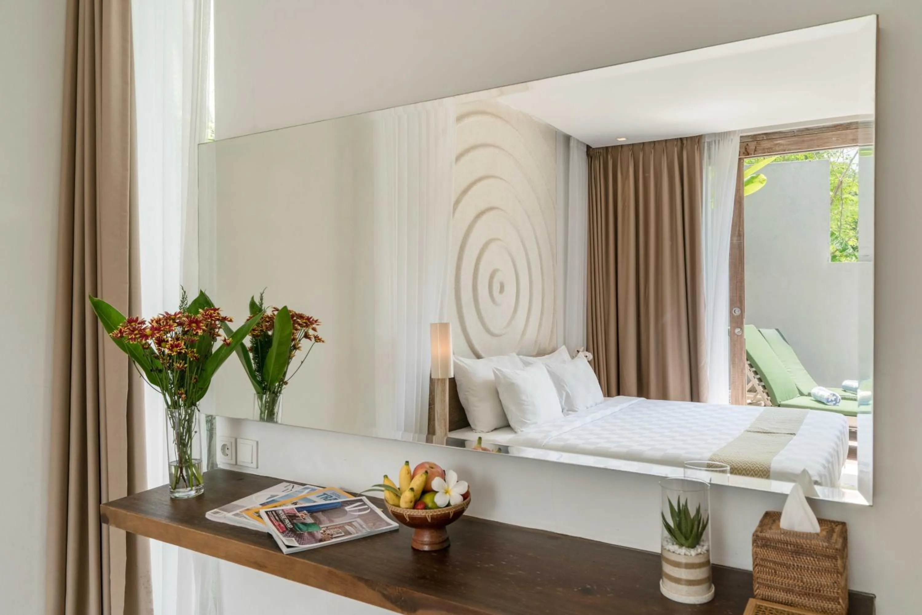 Decorative detail, Bed in Svarga Resort Lombok