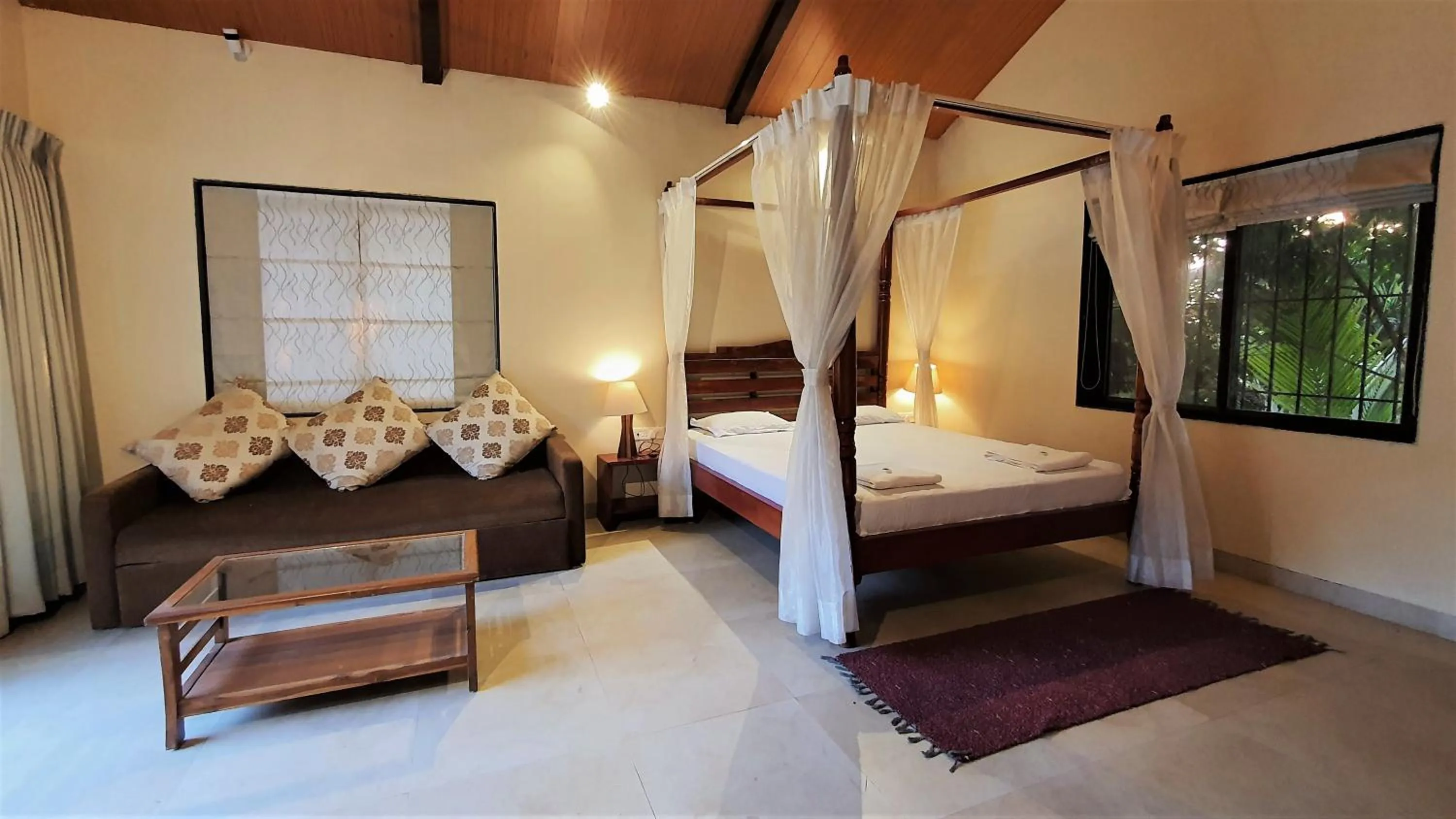 Bedroom, Bed in Aranyagiri Countryside Resort, Near Pune