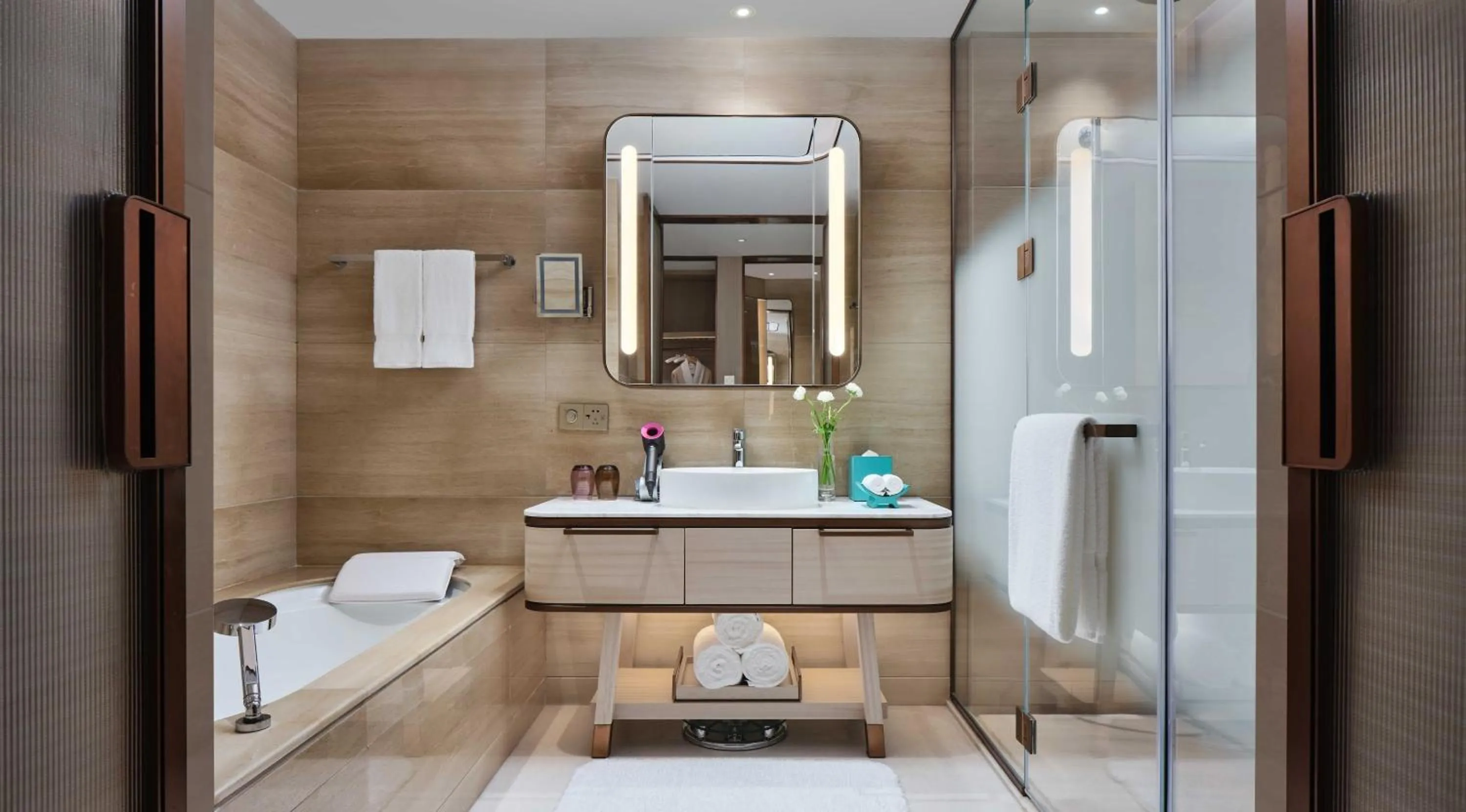 Bathroom in InterContinental Chongqing Raffles City by IHG