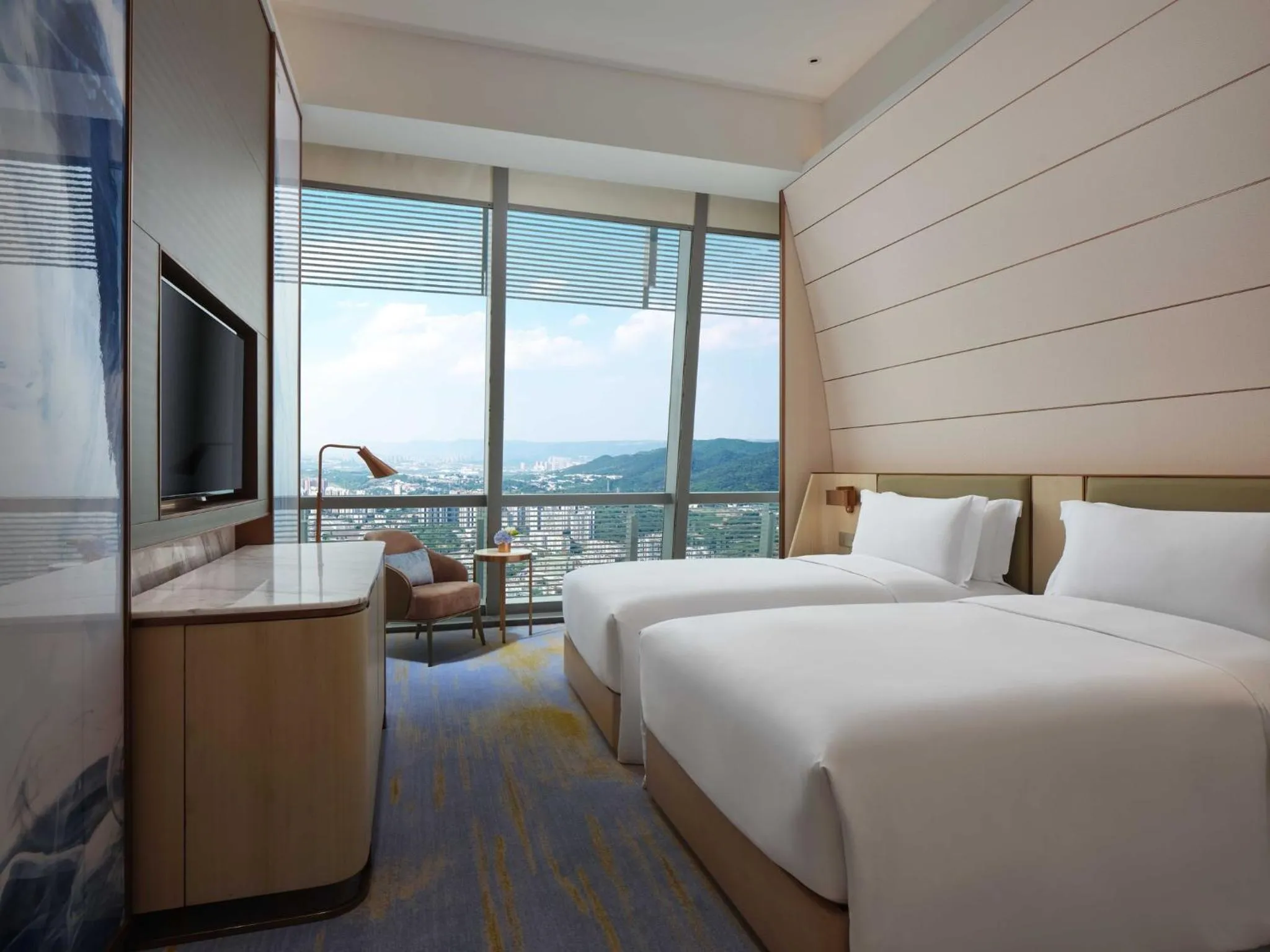 Photo of the whole room, Bed in InterContinental Chongqing Raffles City by IHG